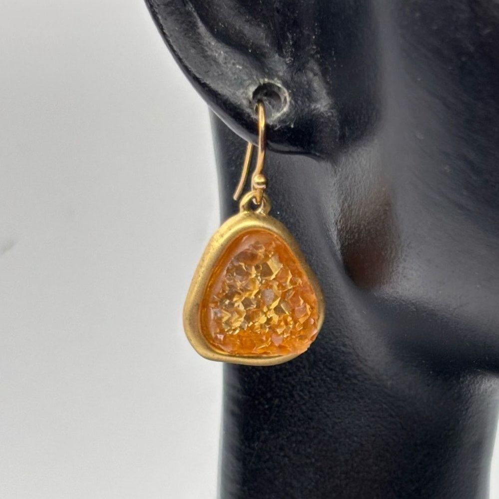 Other Gold Amber Earrings Size ONE SIZE - 1 Thumbnail