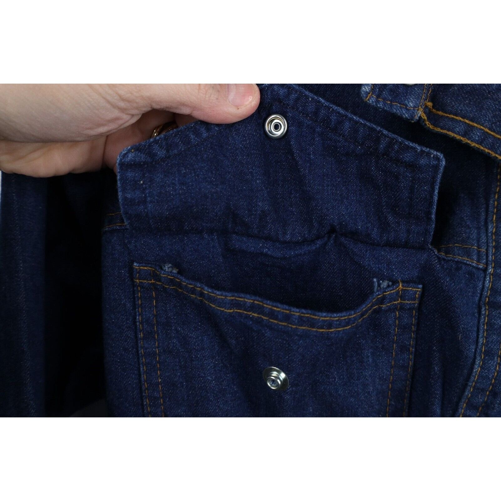 Vintage Vintage 80s 90s Streetwear Faded Long Sleeve Denim Dress Size M / US 6-8 / IT 42-44 - 9 Thumbnail
