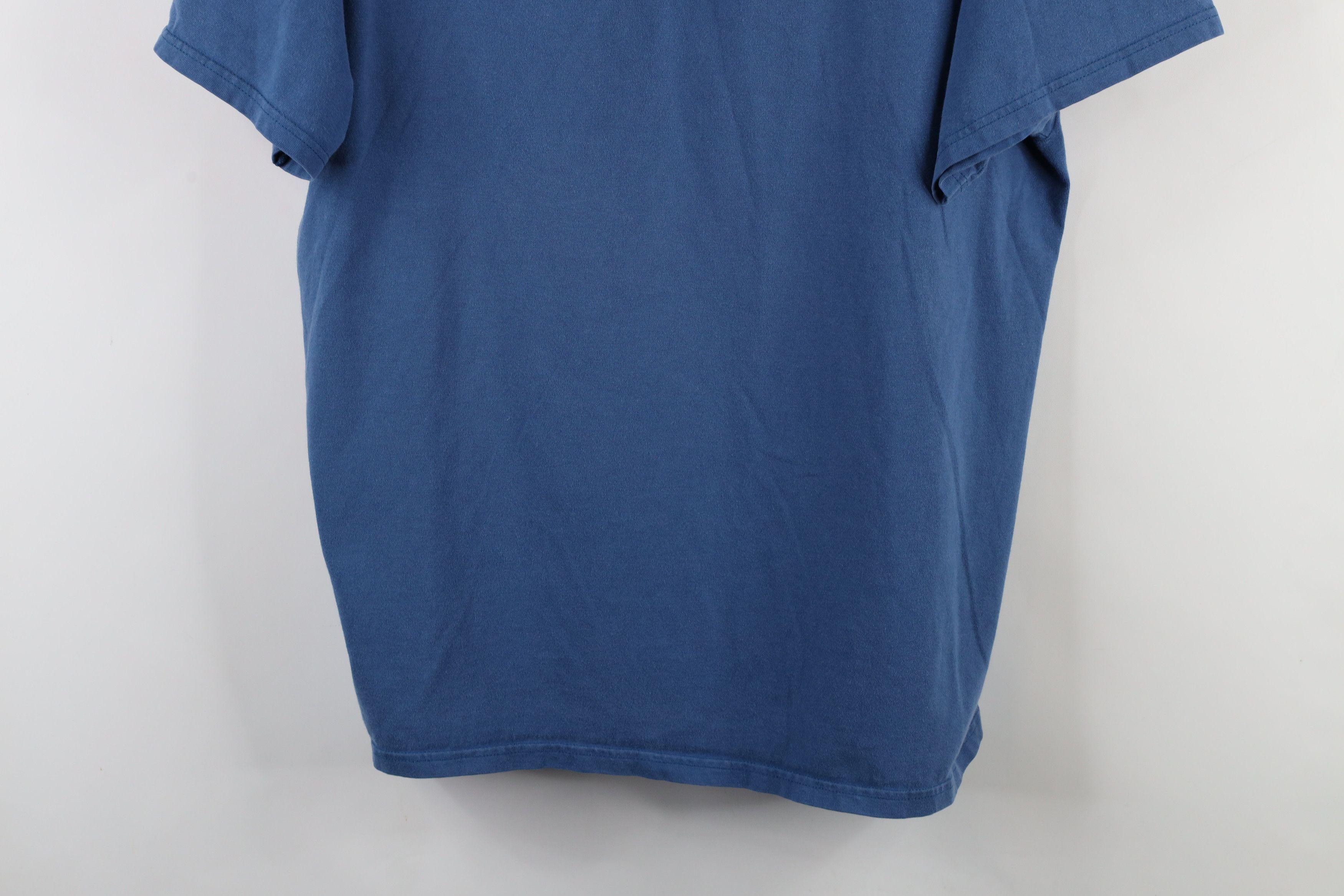Vintage Vintage 90s Spell Out The Salty Dog Cafe T-Shirt Blue Cotton Size US XXL / EU 58 / 5 - 3 Thumbnail