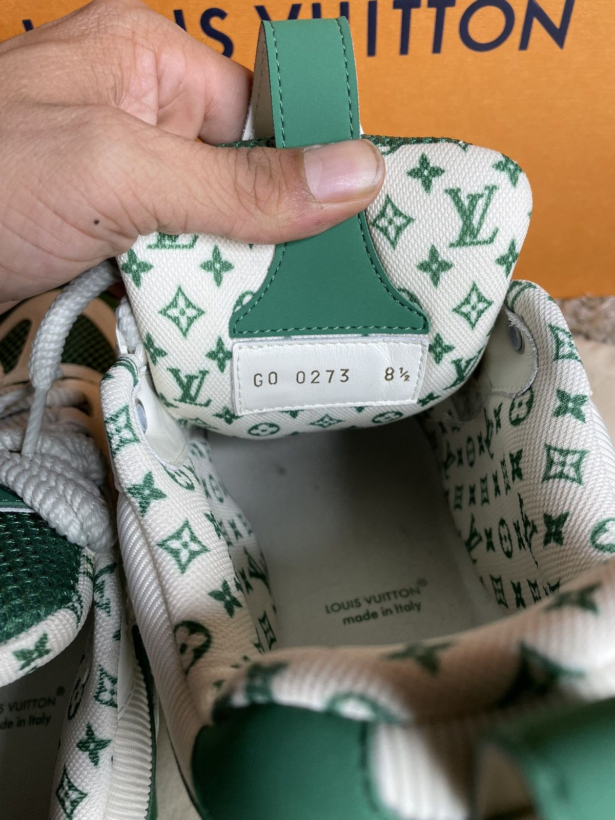 Louis Vuitton Louie Vuitton Skate Sneaker Green Size US 8.5 / EU 41-42 - 8 Thumbnail