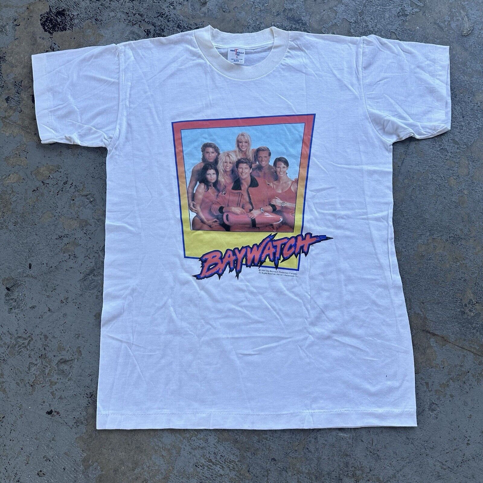 Vintage Vintage 1995 Baywatch Character Portrait TV Show T-Shirt Size US L / EU 52-54 / 3 - 2 Thumbnail