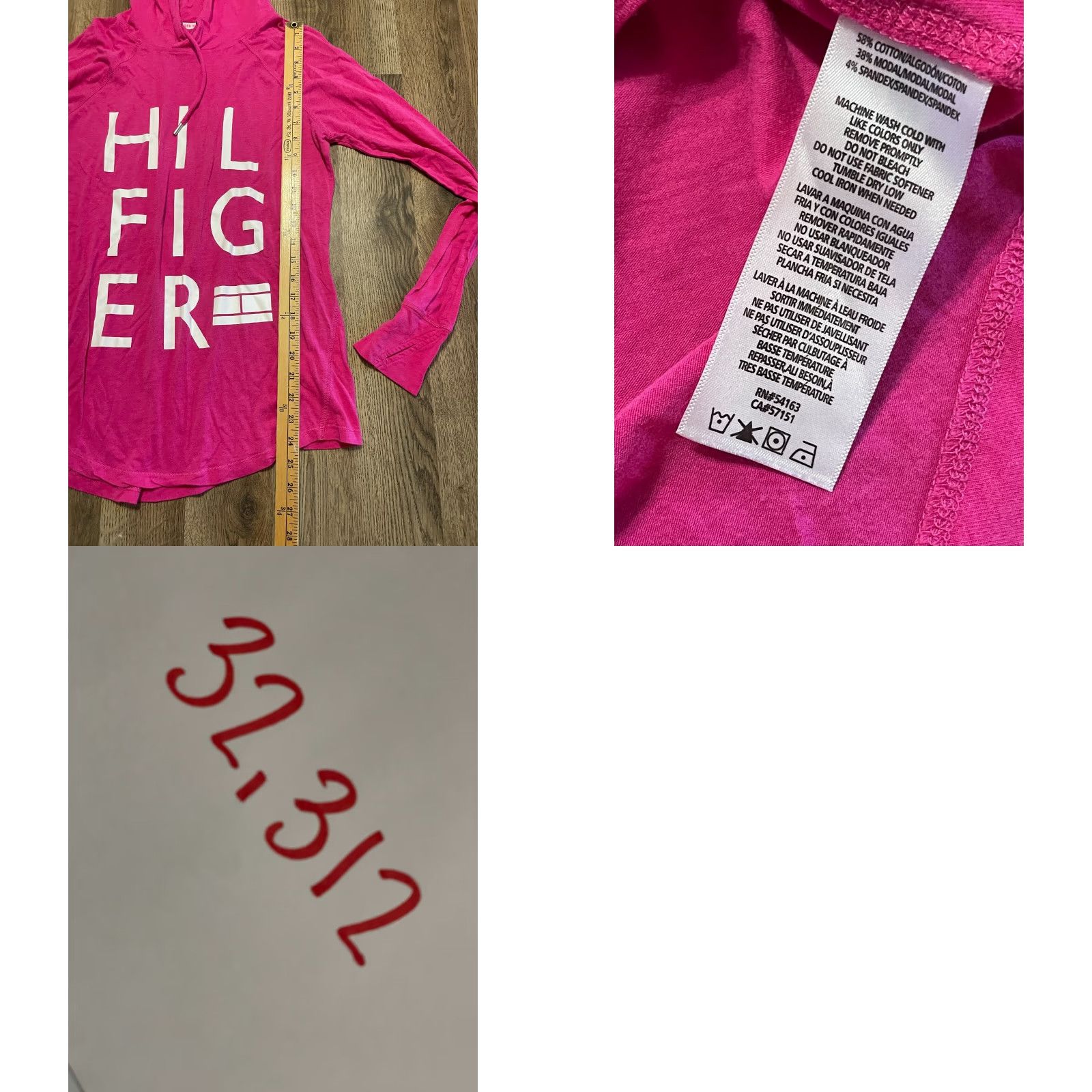 Tommy Hilfiger Tommy Hilfiger Hoodie Womens Large Pink Pullover Logo Brand Regular Size L Casual Modern Logo Pullover Hoodie Mens Womens? Wait. Size L / US 10 / IT 46 - 8 Thumbnail