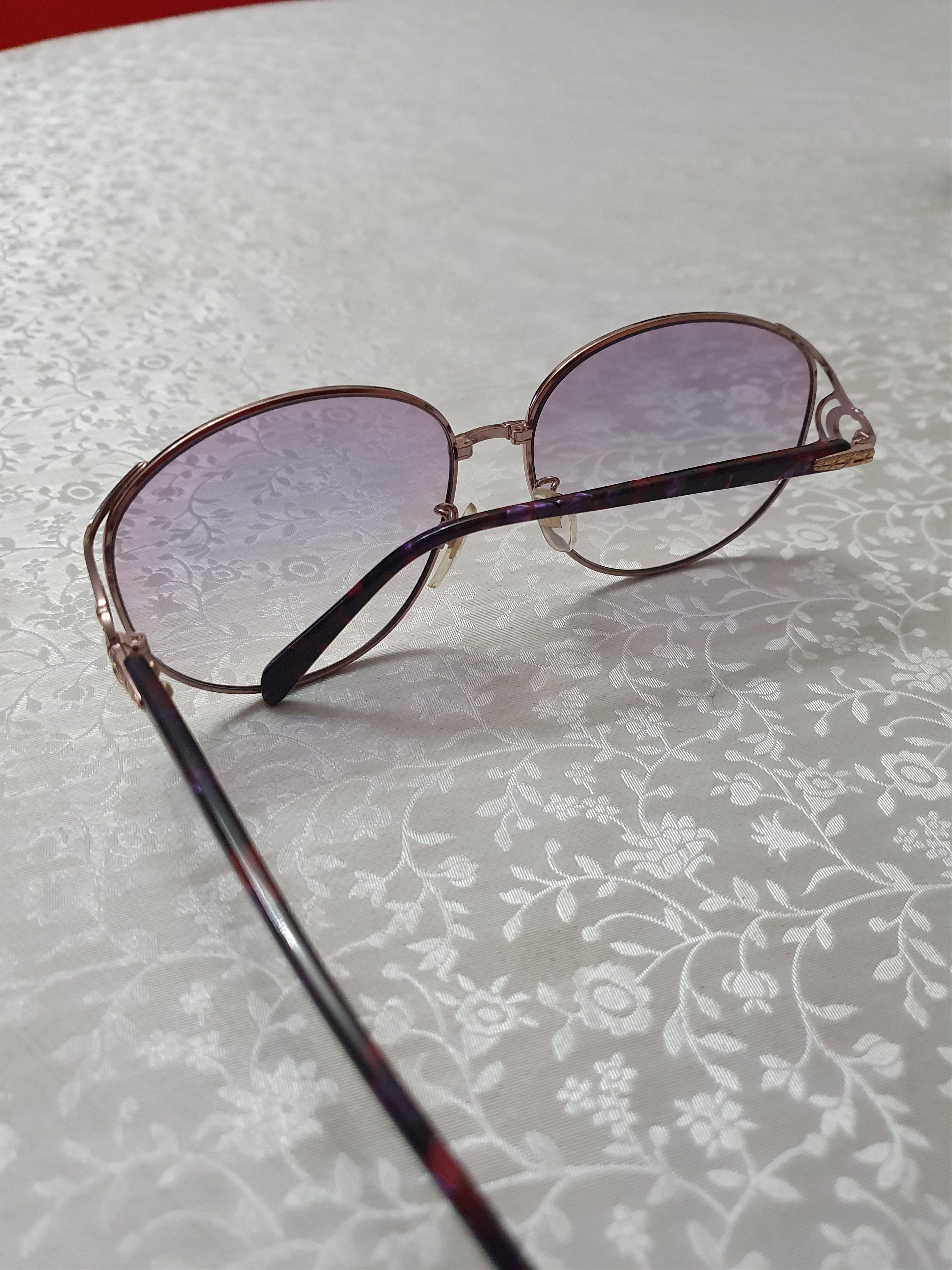 Lancel Lancel Paris Vintage Pink/Purple Fade Y2k Luxury Sunglasses Size ONE SIZE - 5 Thumbnail