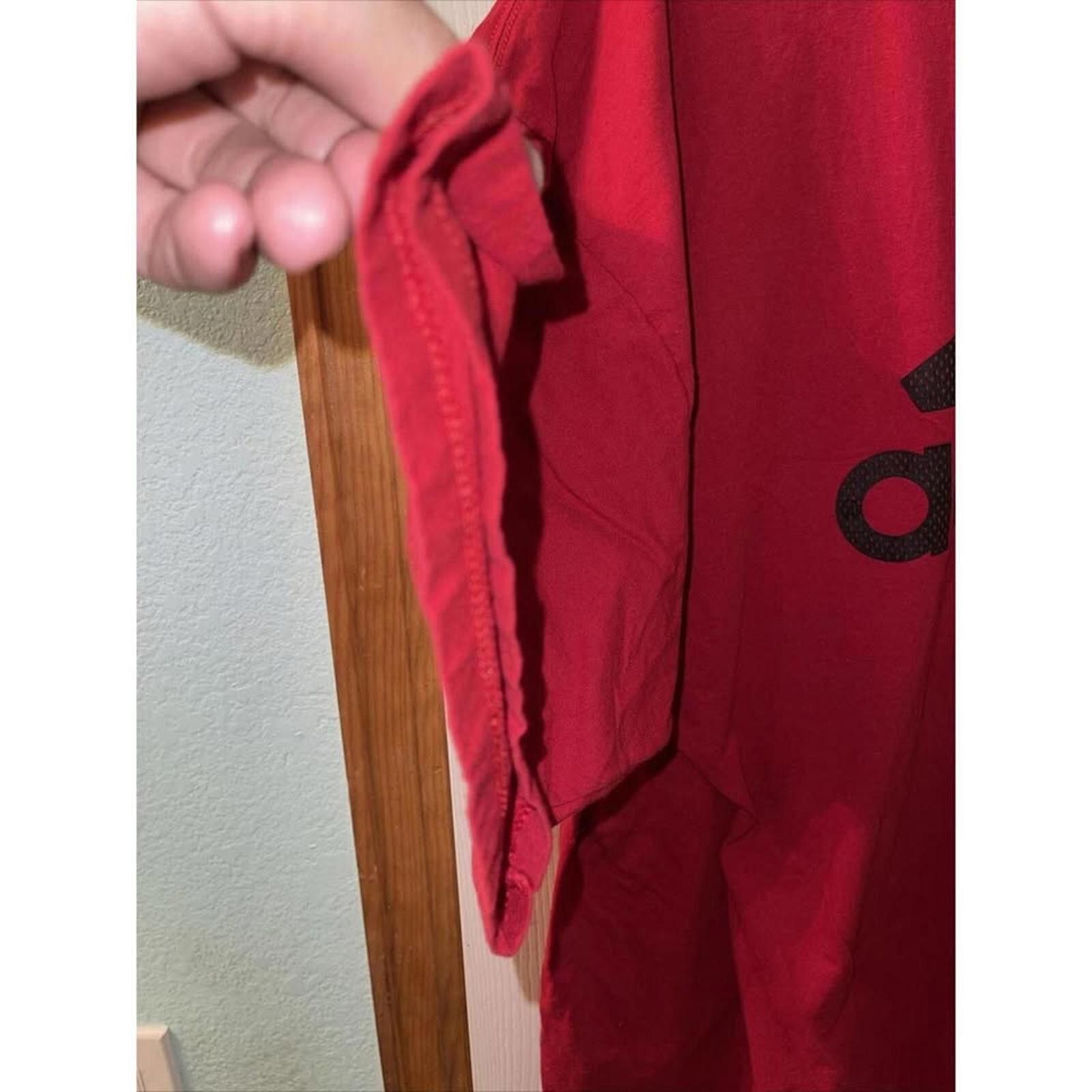 Adidas Adidas Red Cotton Tee - Size 4X Size US XXL / EU 58 / 5 - 4 Thumbnail