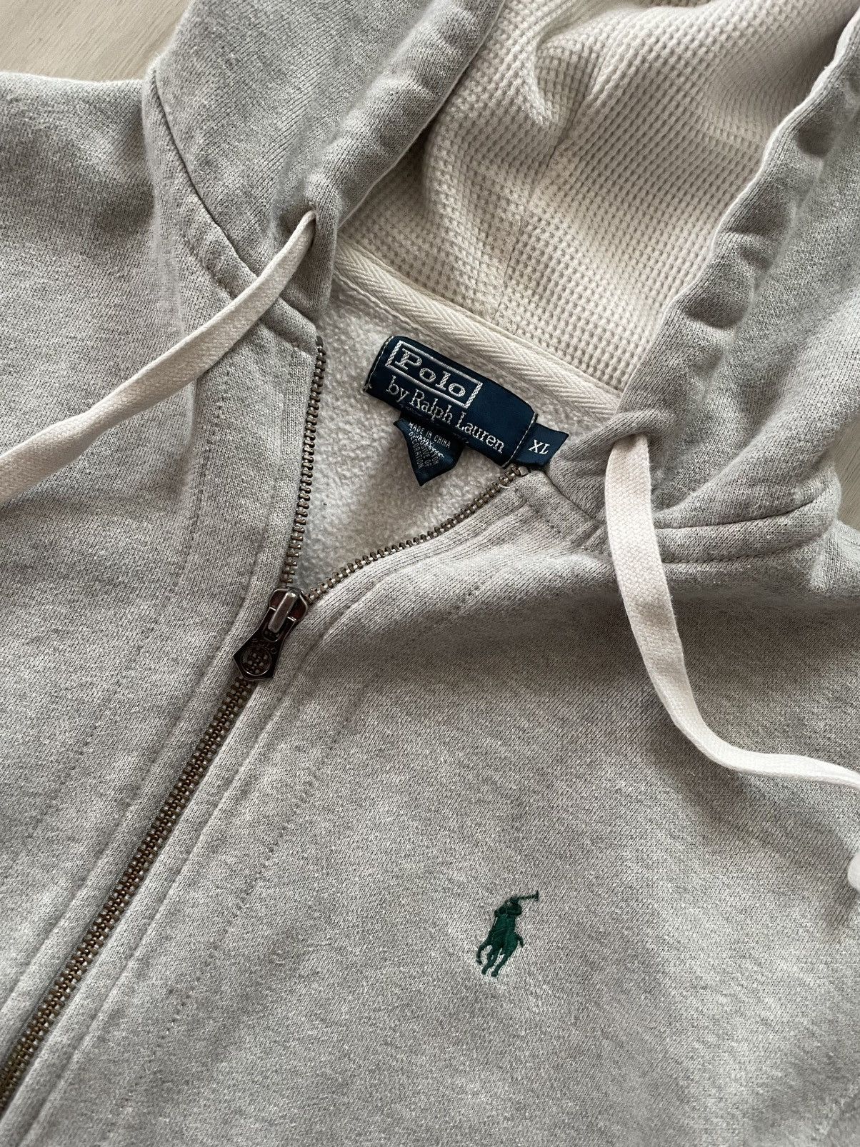 Polo Ralph Lauren 90s Polo Ralph Lauren Heavyweight Waffle Hood Size XL Size US XL / EU 56 / 4 - 4 Thumbnail
