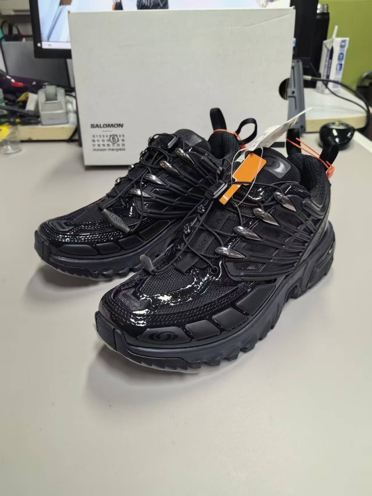 Maison Margiela × Salomon NIB ACS PRO Low-Top Sneakers - Black, 36.5 Size US 6.5 / IT 36.5 - 2 Thumbnail