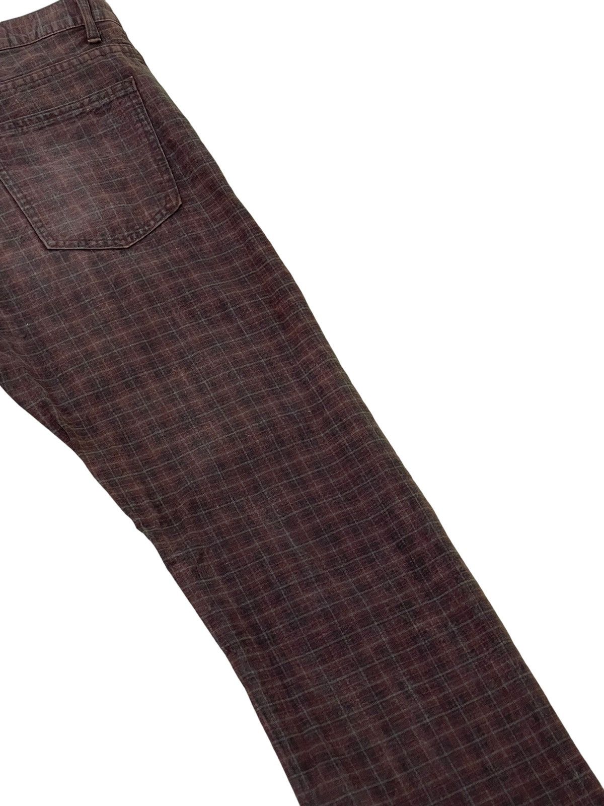 Beams Plus Moleskin Faded Check Jeans Beams Japan Regular 7🟦2 Size US 31 - 12 Thumbnail