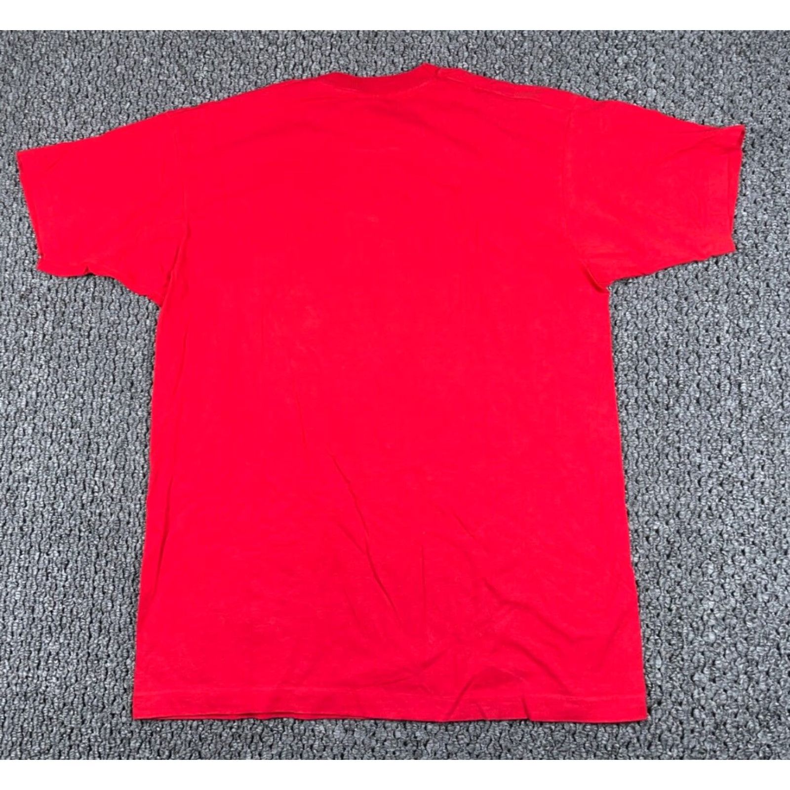 Vintage Mickey Mouse Co. T-Shirt Adult Large / One Size Red 90s Big Print Vintage Disney Shirt Mens Size US L / EU 52-54 / 3 - 2 Thumbnail