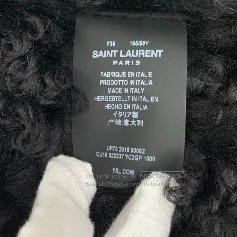 Saint Laurent Paris Saint Laurent Black Shearling Vest Jacket. Size US S / EU 44-46 / 1 - 6 Thumbnail