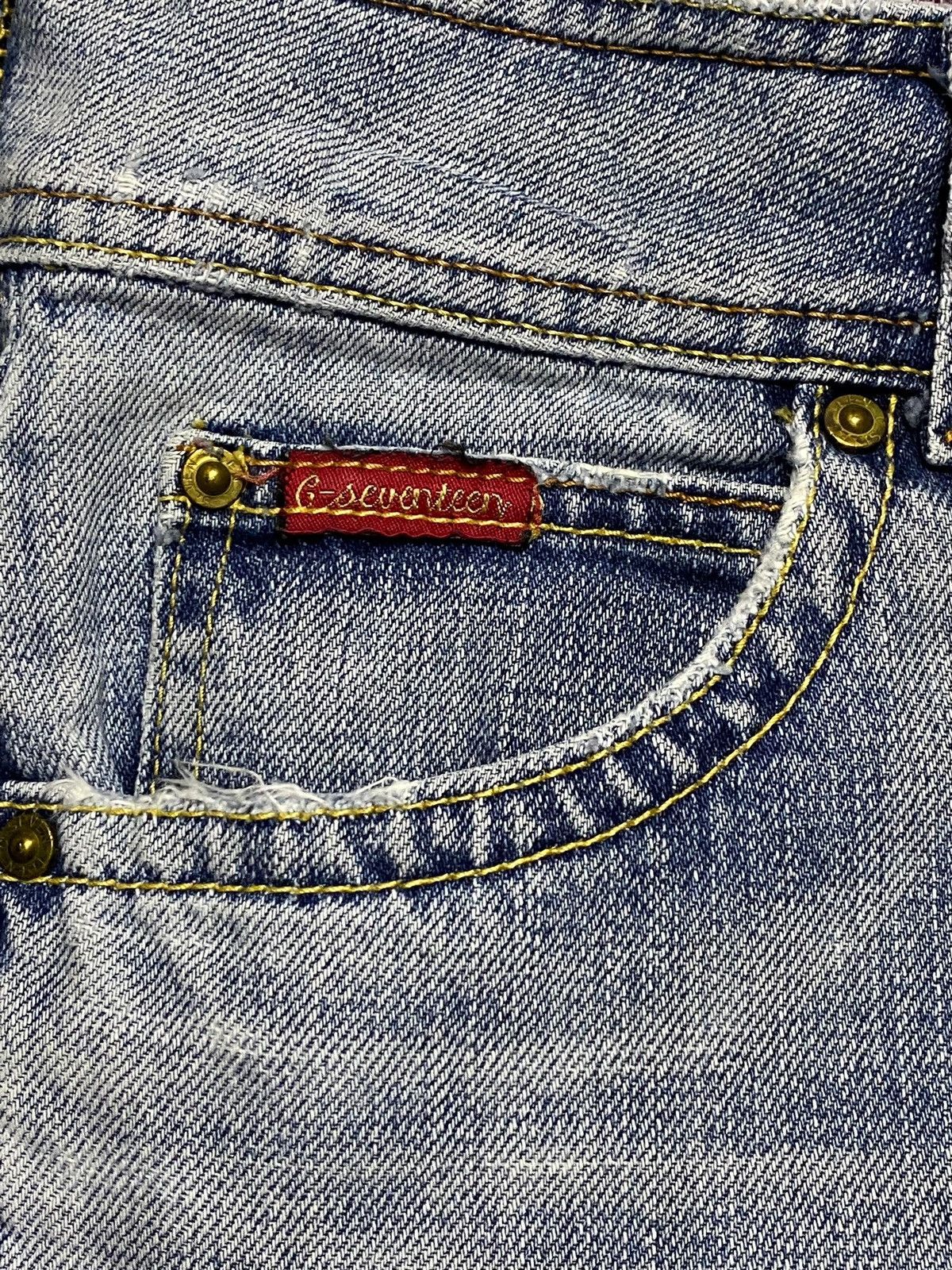 Japanese Brand Vtg Japanese Brand C Seventeen Light Distressed Flare Jeans Size US 30 / EU 46 - 12 Thumbnail