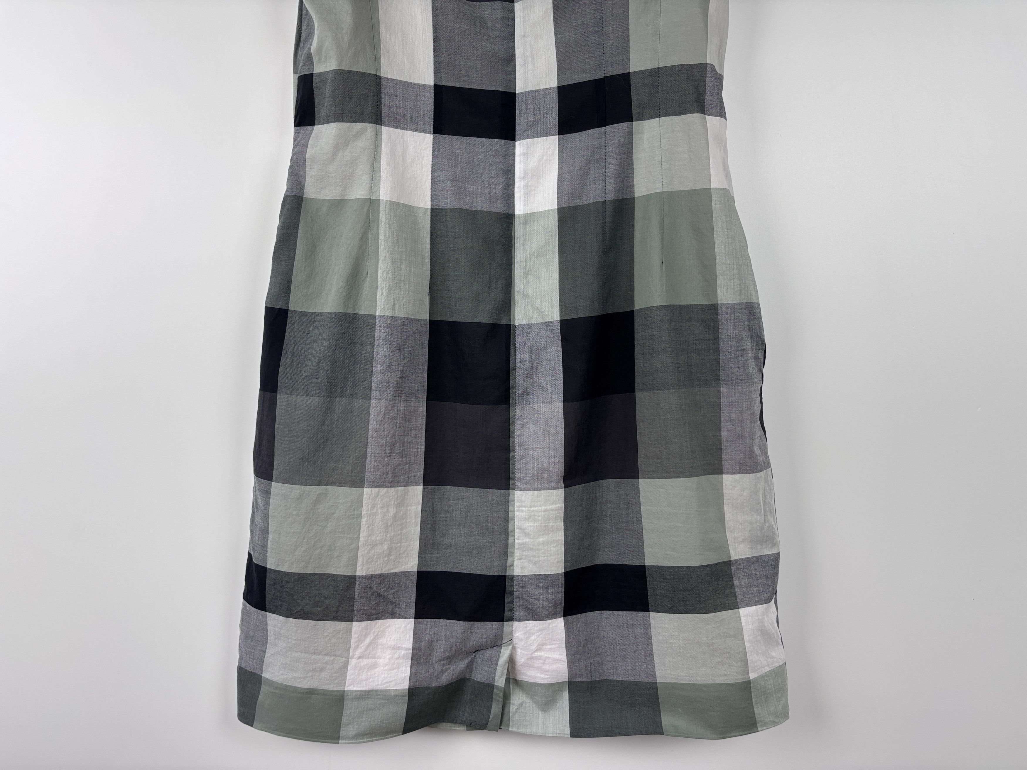 Paul Smith Womens Paul Smith Check Sleeveless Dress Gray Size ~S Size S / US 4 / IT 40 - 9 Thumbnail