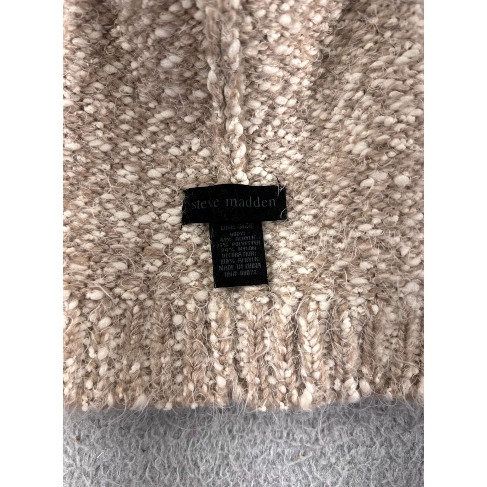 Steve Madden Steve Madden Beanie Womens One Size Pink Knit Acrylic Beanie Ski Warm Hat Cap - Mens Womens Girls Boys Size ONE SIZE - 5 Thumbnail