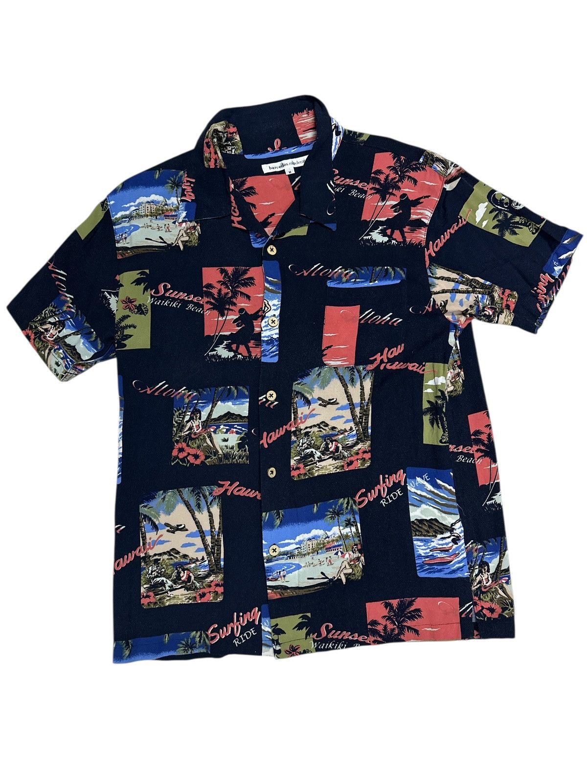 Japanese Brand Surf Hawaiian 10o Rayon Tee ⚡️💥 Size US M / EU 48-50 / 2 - 1 Thumbnail
