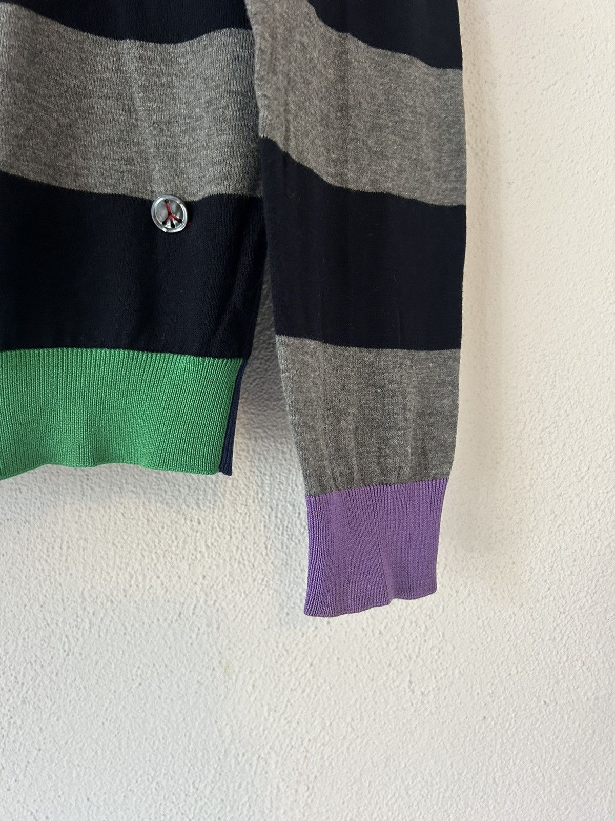 Moschino Colorblock Striped Crewneck Size US M / EU 48-50 / 2 - 4 Thumbnail