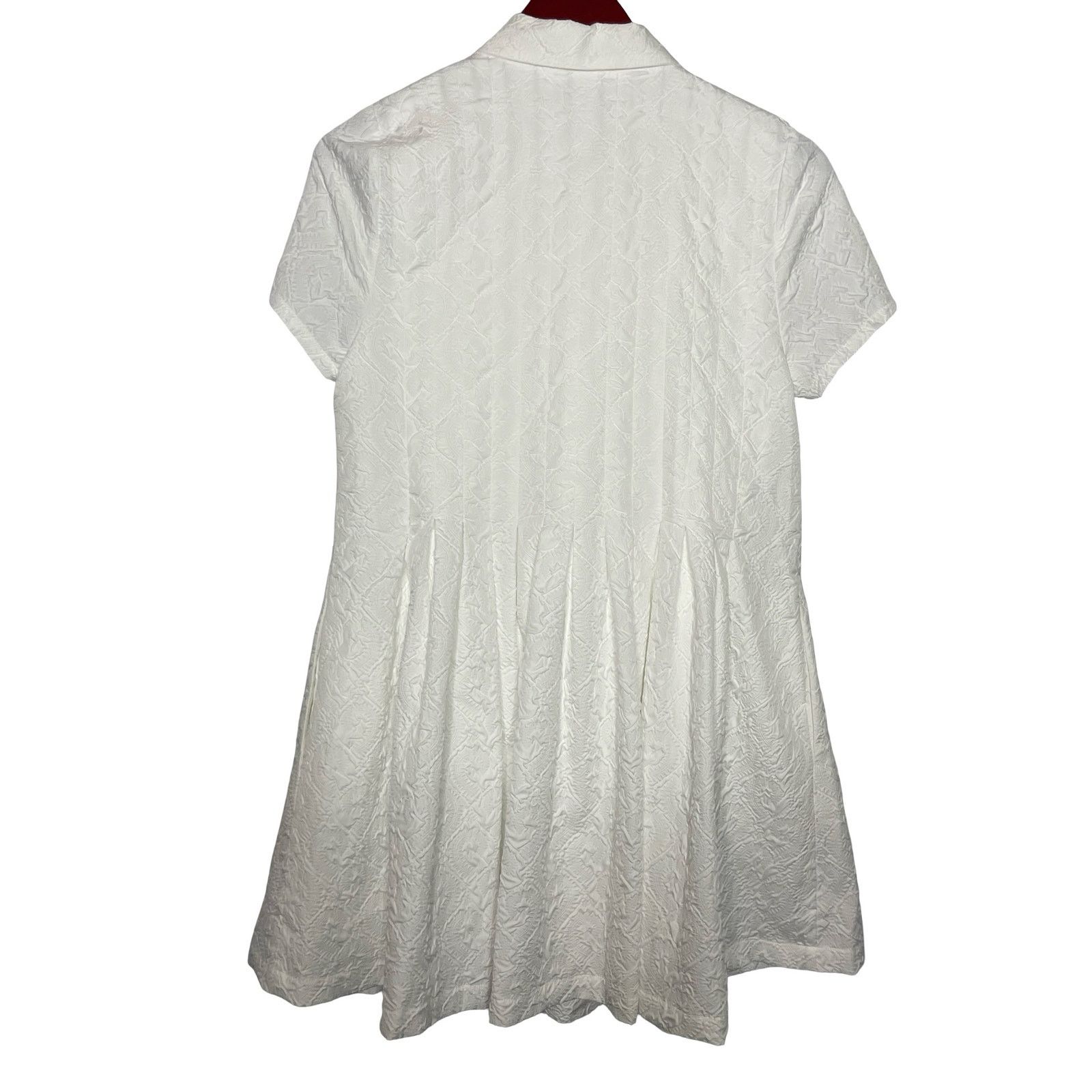Hill House Hill House Rosalind White Jacquard Rhinestone Button Dress Size XS / US 0-2 / IT 36-38 - 5 Thumbnail