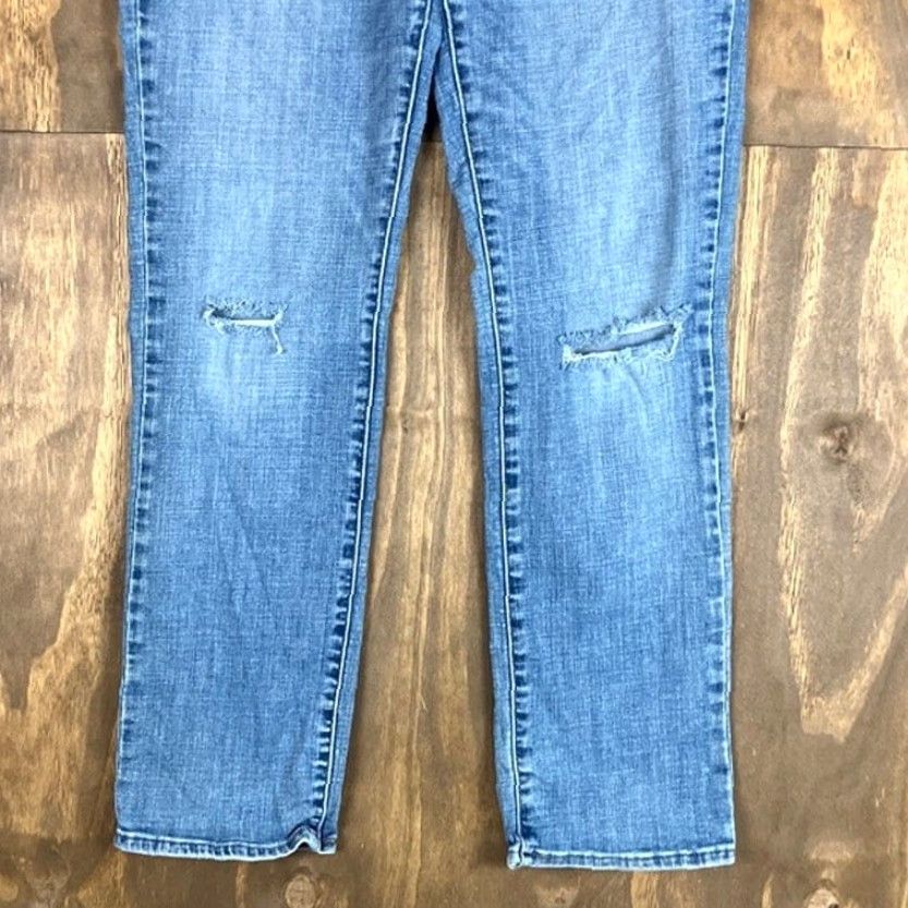 Levi's Signature Levi Strauss Womens Jeans Blue Denim Mid Rise Slim Straight Stretch 31 Size 24" / US 00 / IT 34 - 3 Thumbnail