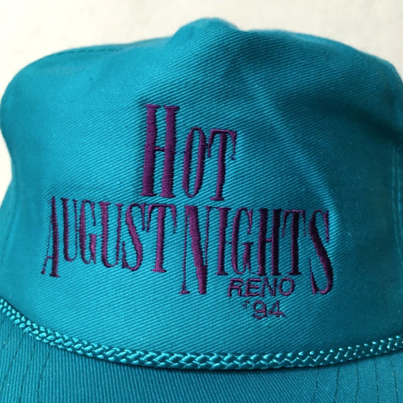 Roper VINTAGE HOT AUGUST NIGHTS RENO Trucker Hat Cap Snapback ROPE Mens One Size Blue Size ONE SIZE - 2 Thumbnail
