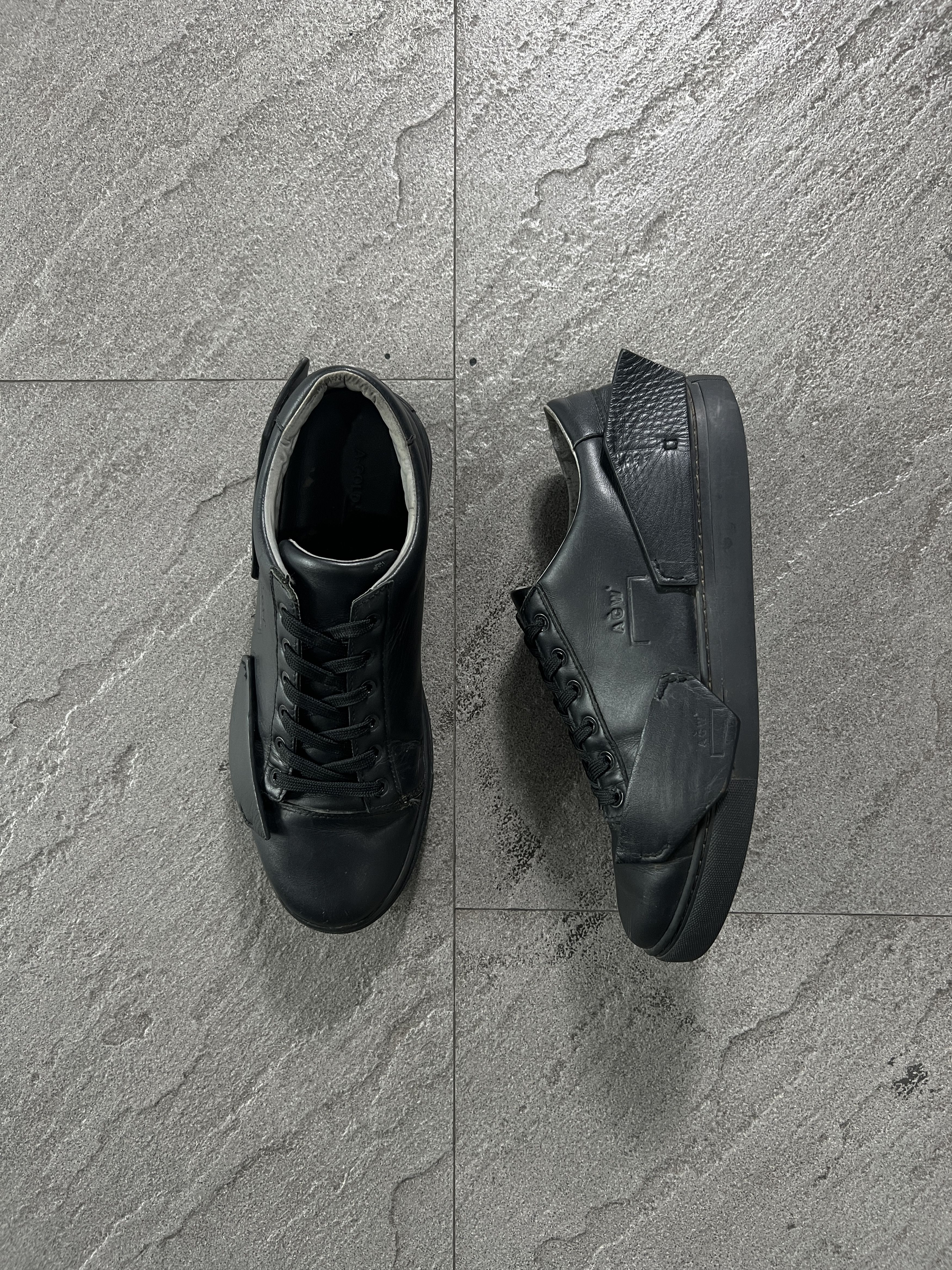 A-COLD-WALL* A Cold Wall ACW Leather Panel Sneakers Black US9 Size US 9 / EU 42 - 2 Thumbnail