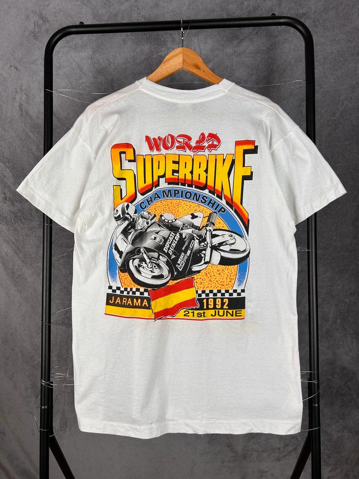 Vintage World superbike championship jarama tee from 1992 roku Size US L / EU 52-54 / 3 - 2 Thumbnail