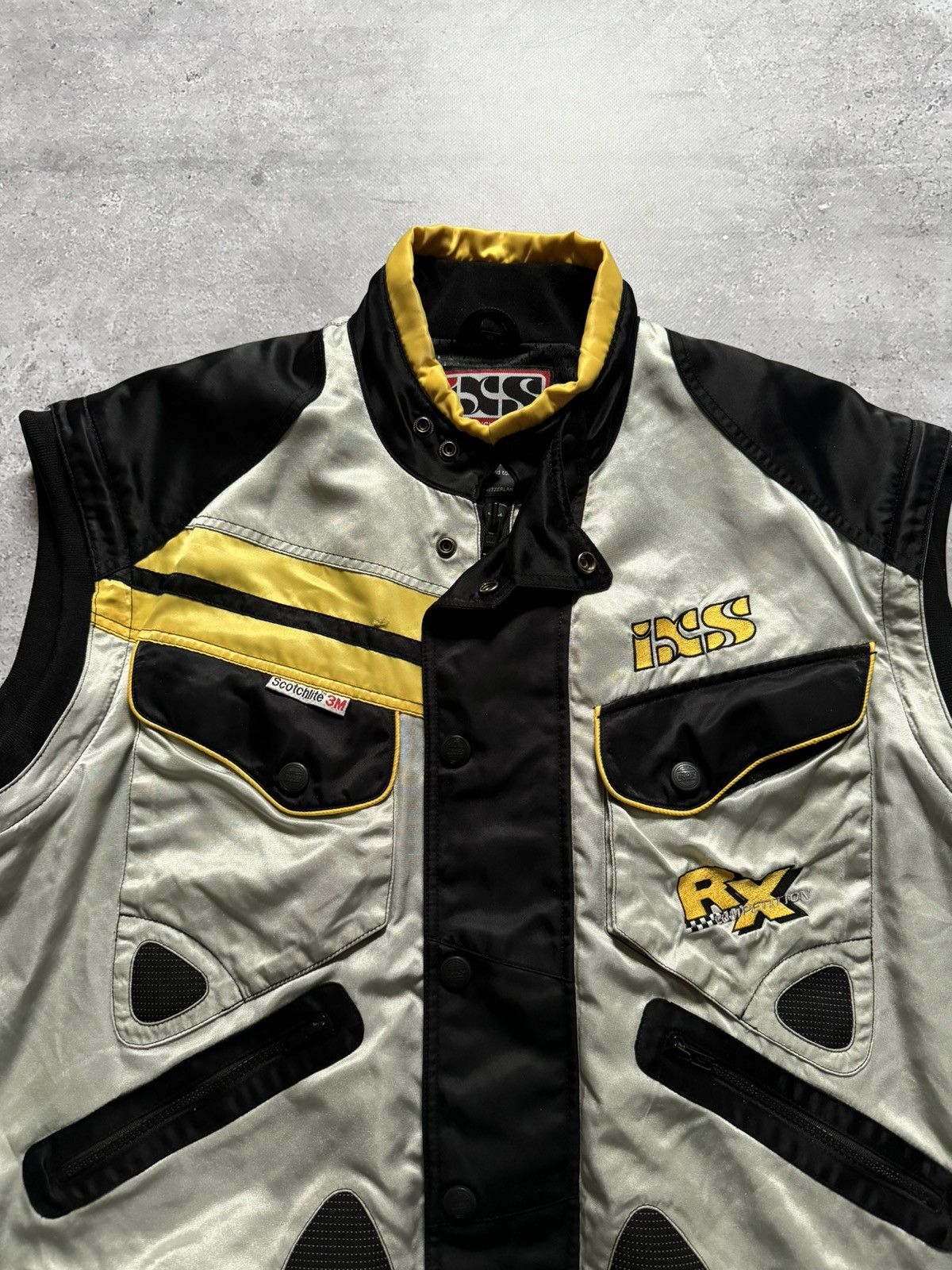 Vintage Vintage Y2K IXS Scotchlite 3M Moto Futuristic Vest Jacket Size US XL / EU 56 / 4 - 3 Thumbnail