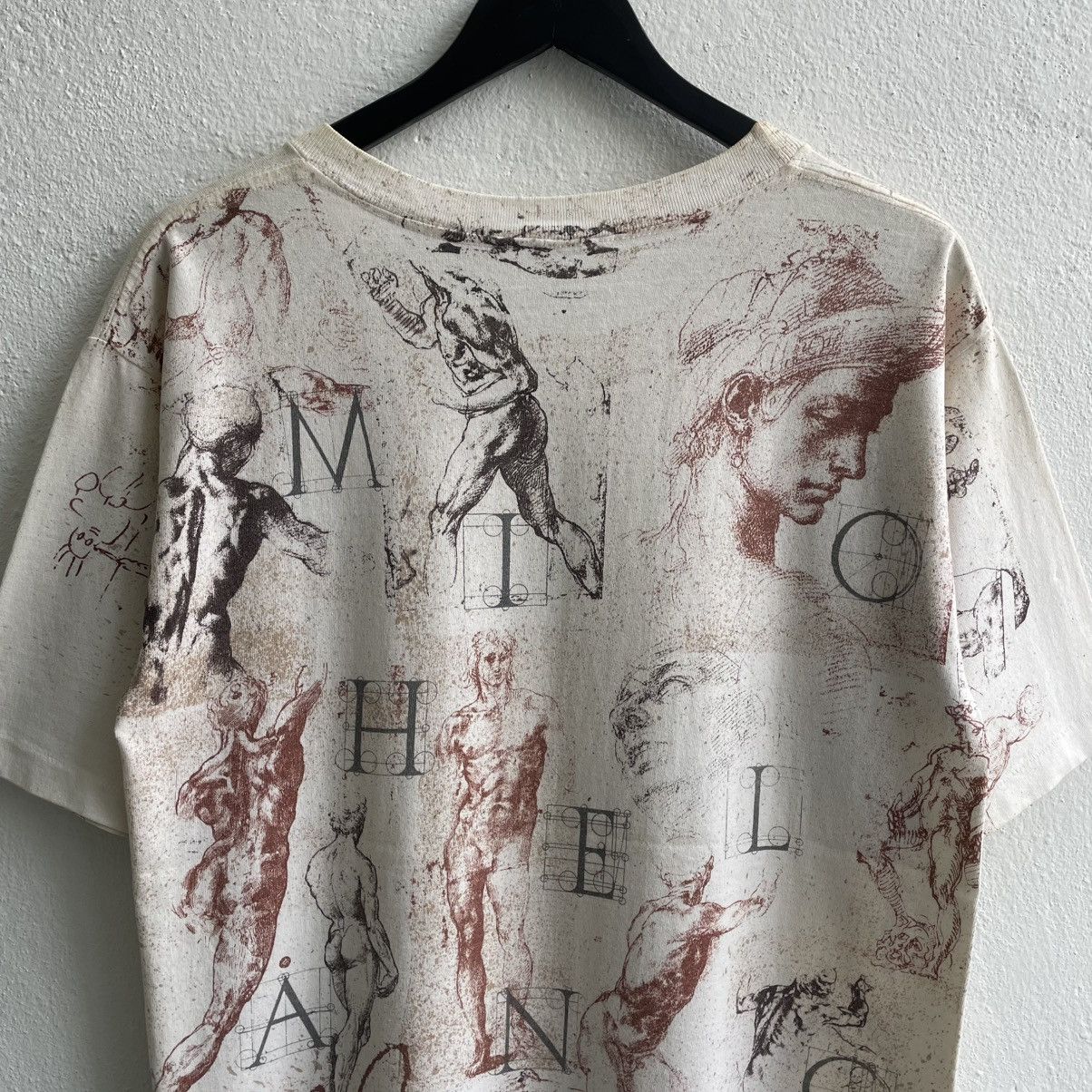 Vintage Vintage 90's Michelangelo Artwork Shirts Size US L / EU 52-54 / 3 - 7 Thumbnail