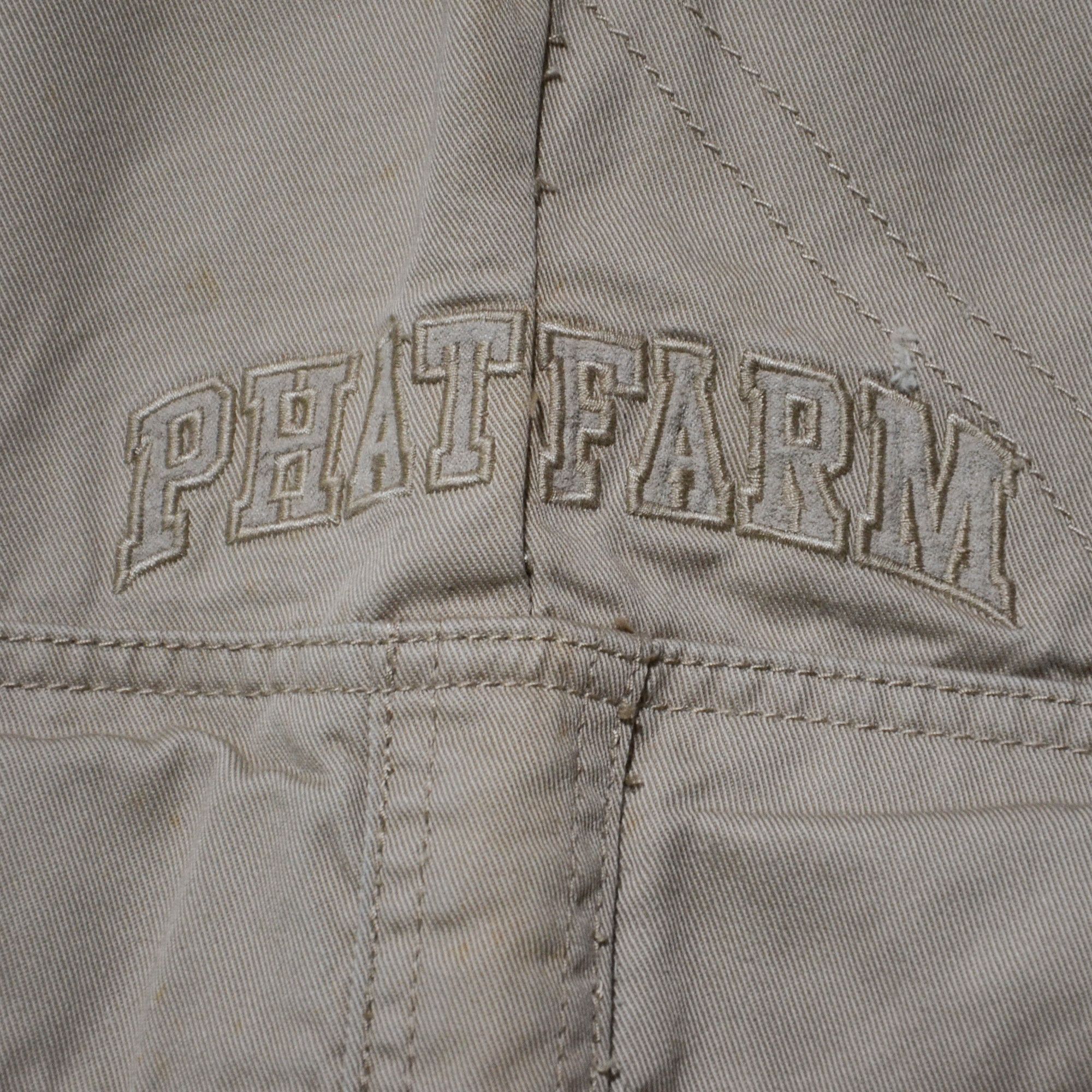 Phat Farm Phat Farm W36 Beige Cargo Shorts 90s Hip Hop Streetwear Size US 36 / EU 52 - 4 Thumbnail