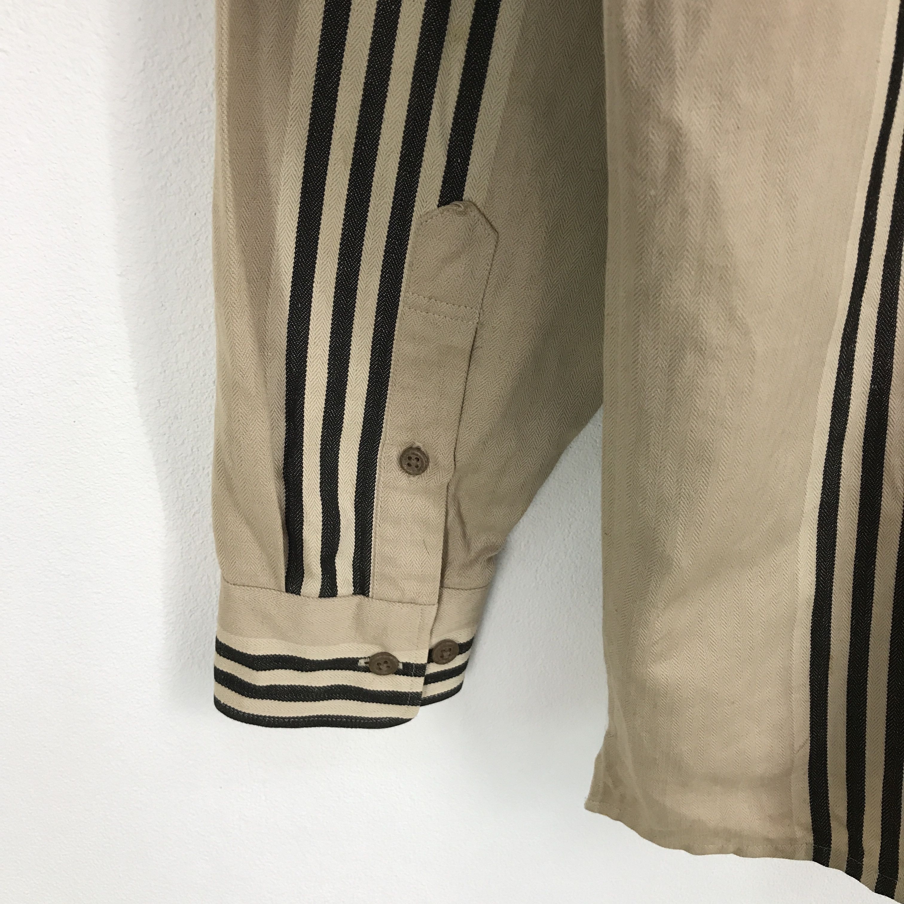 Japanese Brand × Sonia Rykiel Rykiel homme made in Japan Striped button up shirt Size US M / EU 48-50 / 2 - 8 Thumbnail