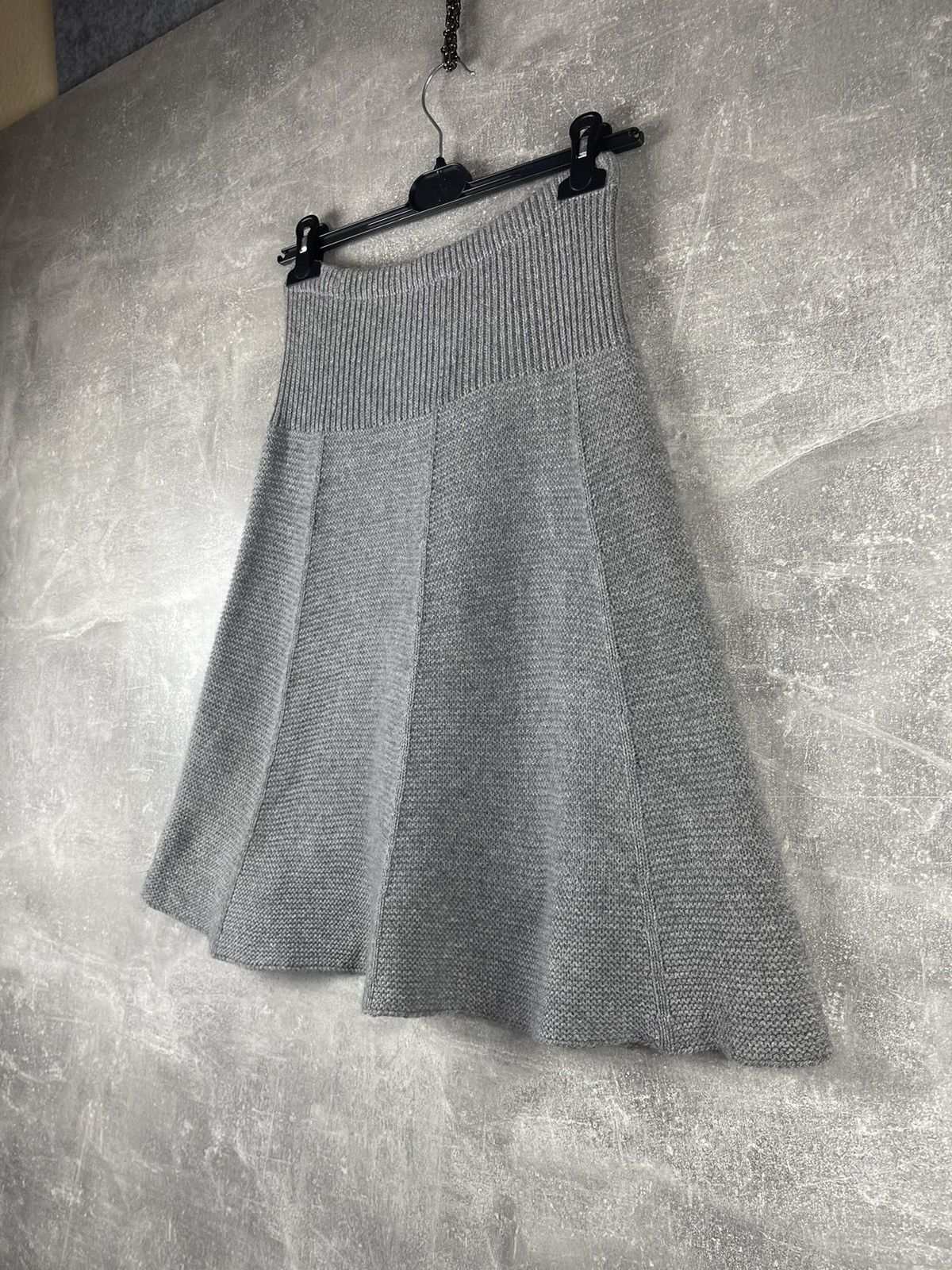 Fabiana Filippi Fabiana Filippi Cashmere Knit Flared Skirt Grey Size 27" / US 4 / IT 40 - 6 Thumbnail