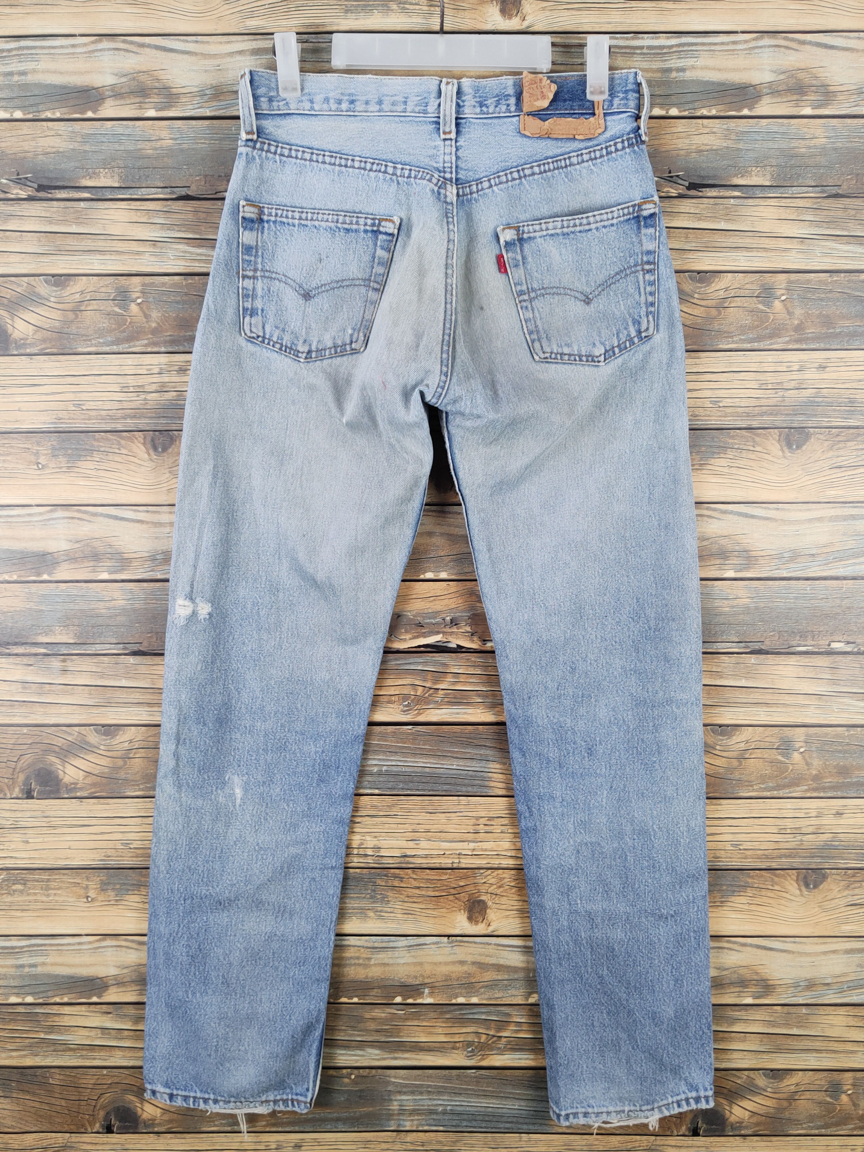 Levi's Levi's vintage faded Blue Distressed Ripped Jeans #W1837 Size US 28 / EU 44 - 7 Thumbnail