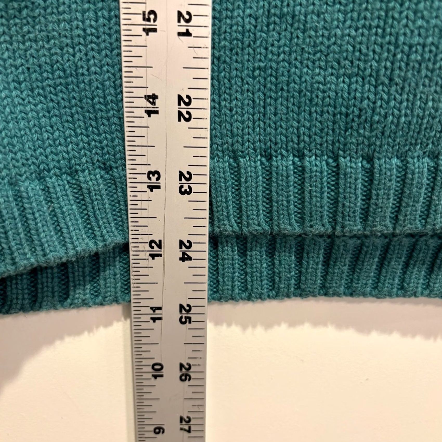 Nordstrom Nordstrom Womens Teal Green Crew Neck Sweater Small Size S / US 4 / IT 40 - 4 Thumbnail