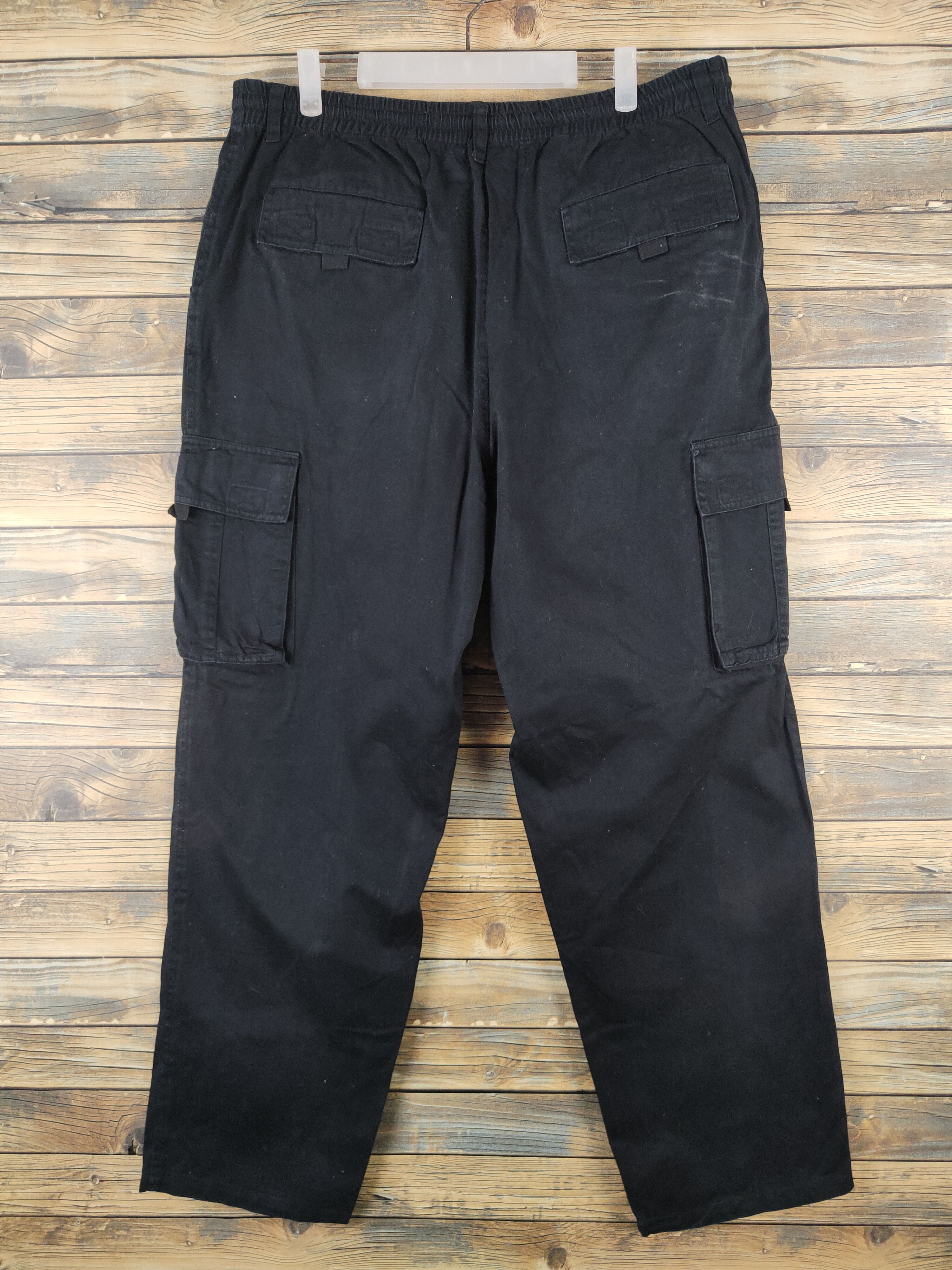 Japanese Brand DL Japanese Brand Black Multipocket Cargo Pants #1373 Size US 35 - 7 Thumbnail