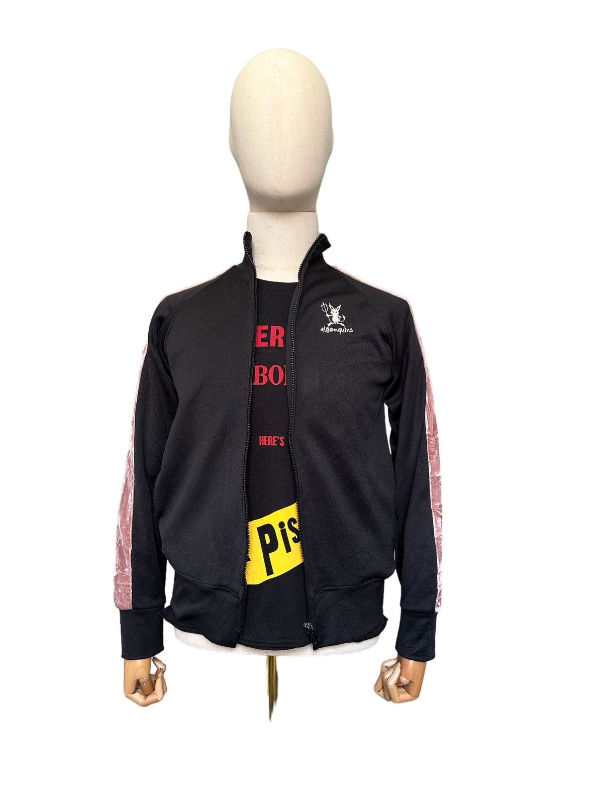 20471120 Early 2000's - Algonquins velour zipper jacket Size US M / EU 48-50 / 2 - 9 Thumbnail