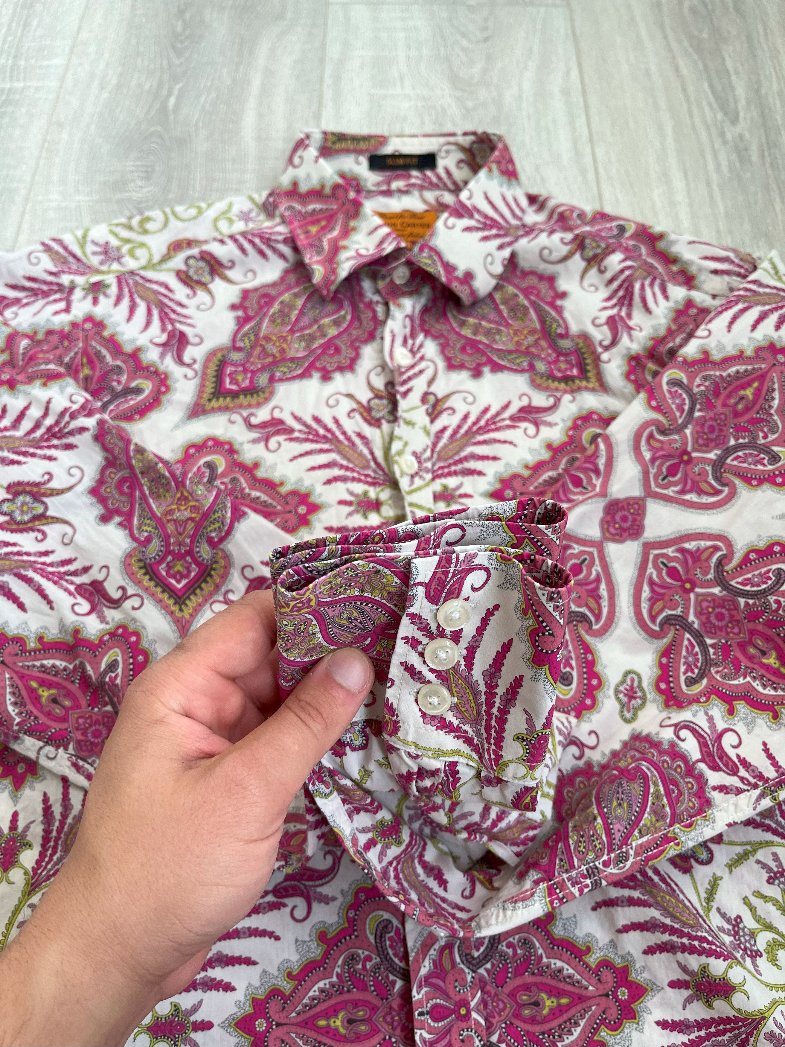 Simon Carter Simon Carter Overprinted Shirt Slim Fit Size US L / EU 52-54 / 3 - 7 Thumbnail