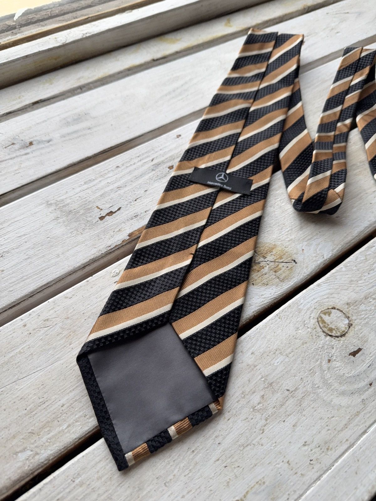 Mercedes-Benz × Vintage Racing Luxury Official Mercedes Benz Silk Tie Size ONE SIZE - 5 Thumbnail