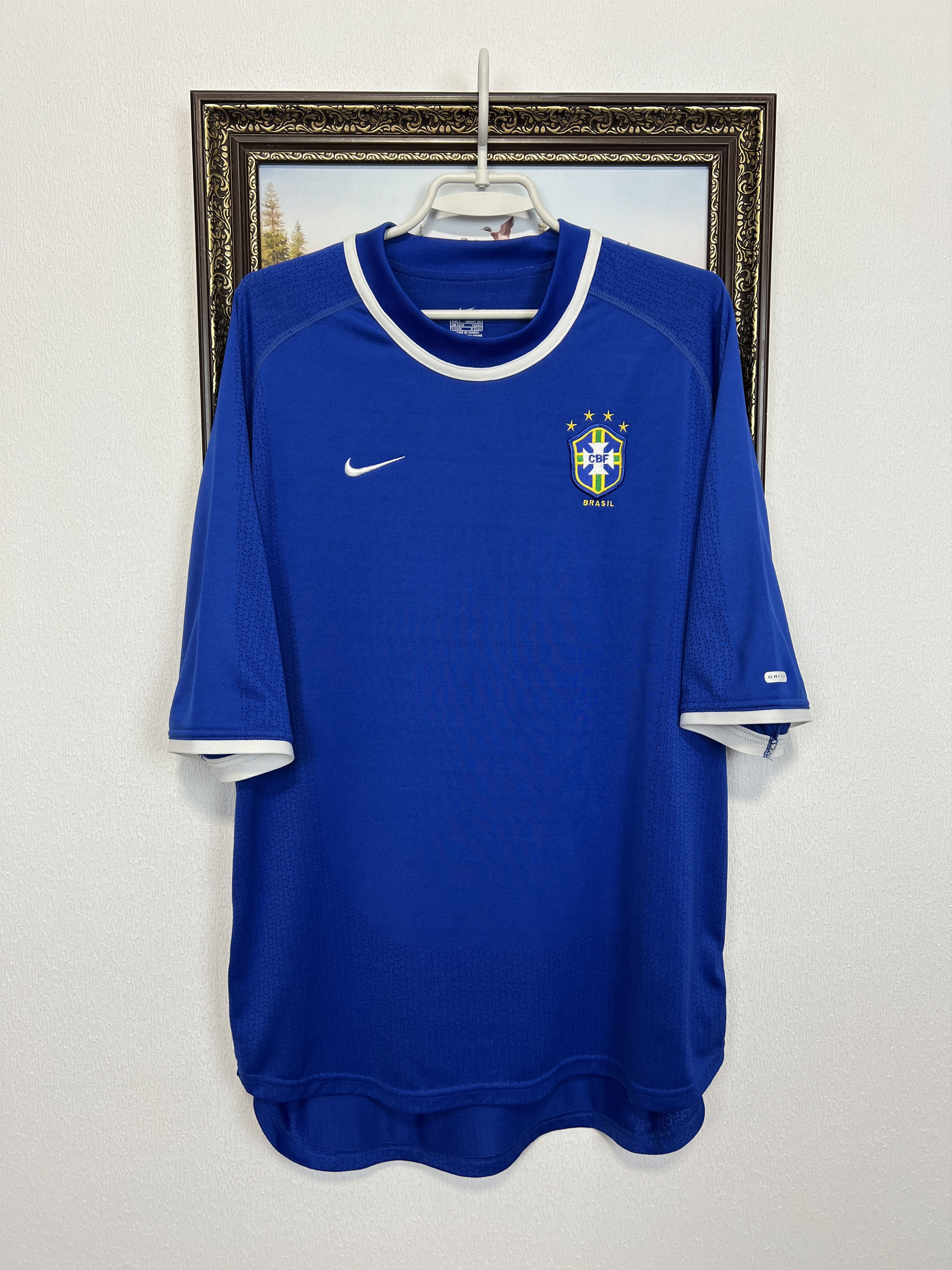 Nike Brazil Away football shirt Soccer Jersey Trikot National Size US L / EU 52-54 / 3 - 1 Thumbnail