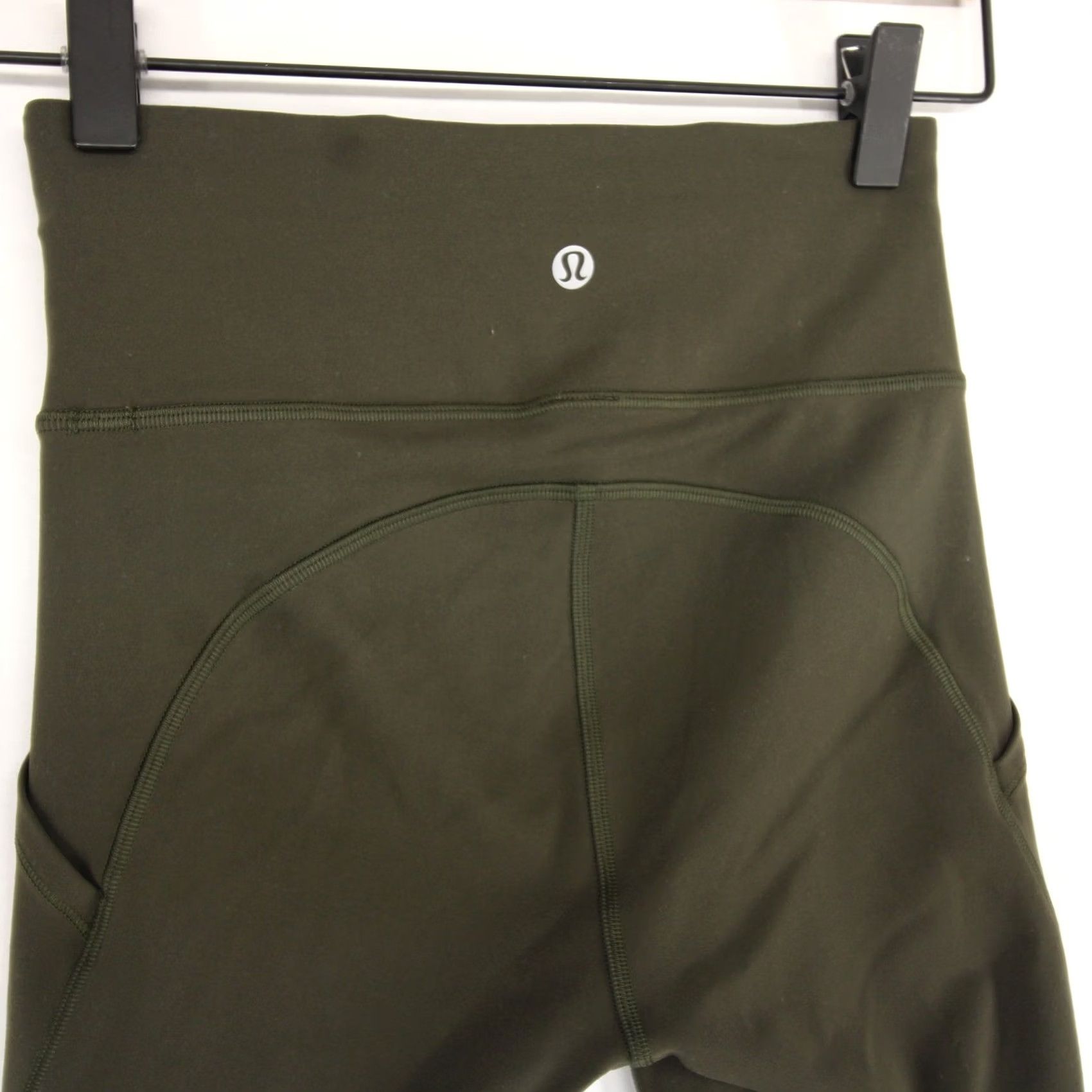Lululemon Lululemon All The Right Places Leggings Womens 2 Dark Olive Pockets Lossless Activewear Luxtreme High Rise Tight Slim Skinny Inseam 25 in Size 26" / US 2 / IT 38 - 4 Thumbnail