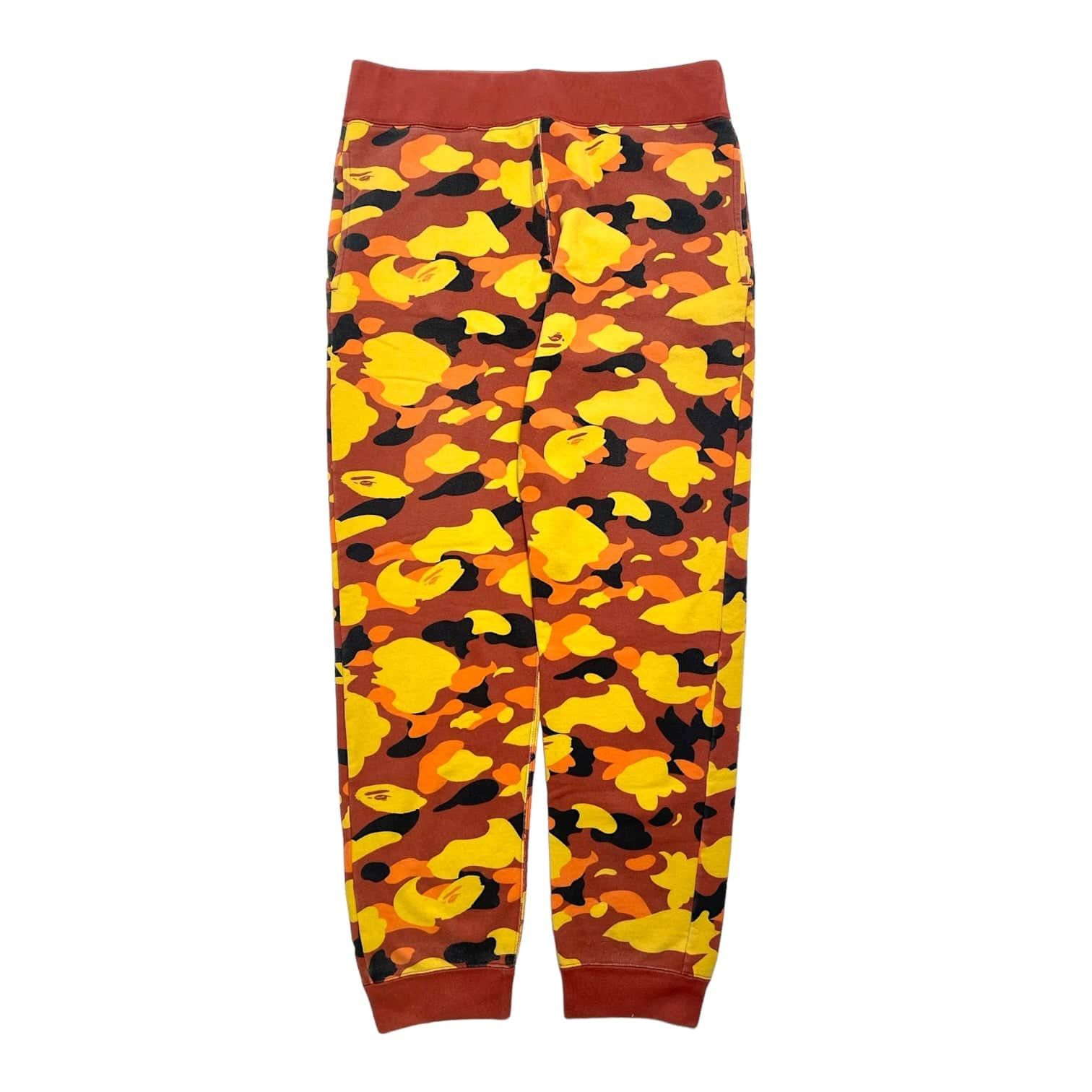 Bape Ultimate 1st Camo Slim Sweatpants Orange | Grailed