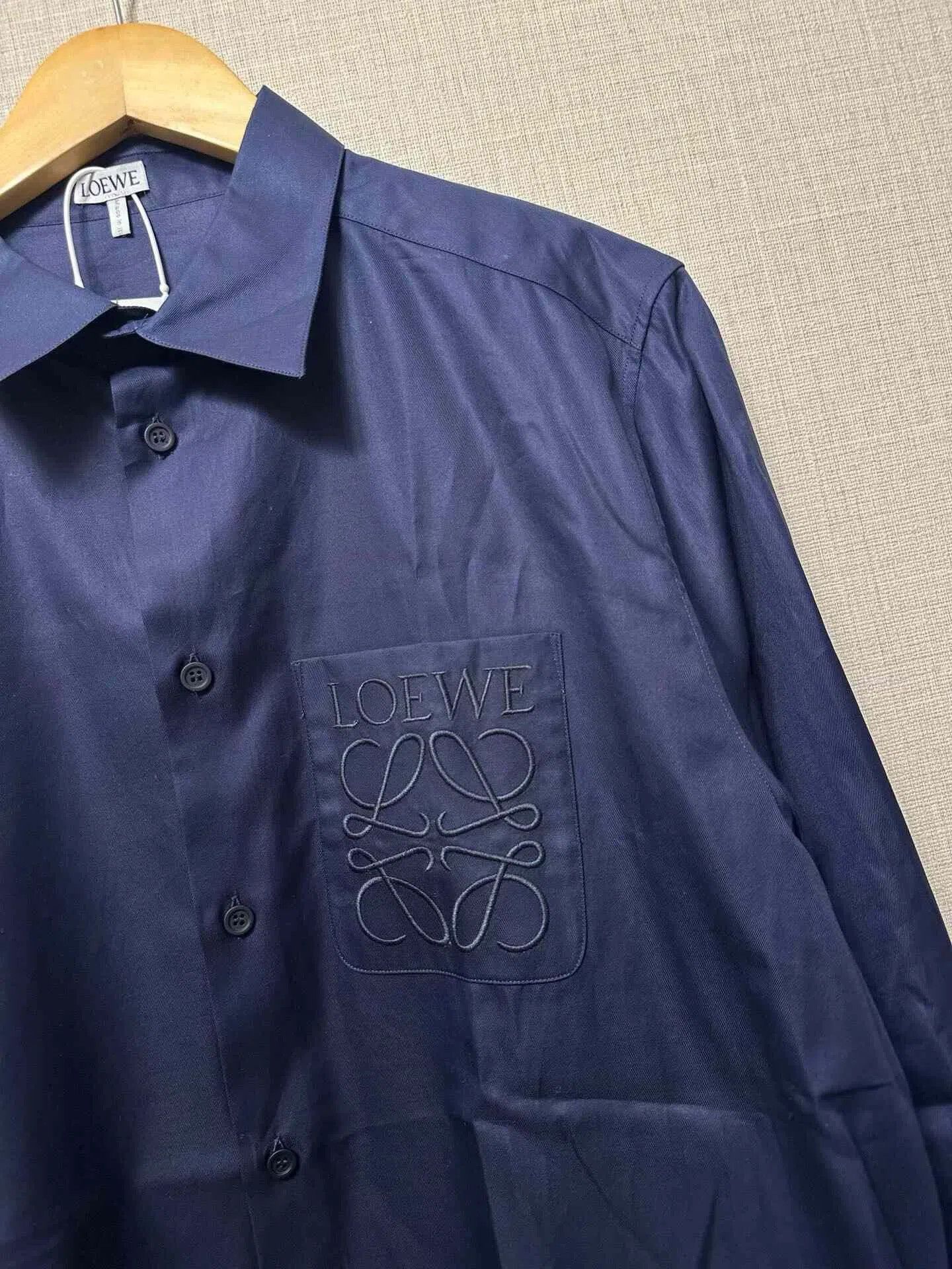 Loewe Loewe Classic Embroidered Logo Long-sleeve Shirt. Size US XXS / EU 40 - 3 Thumbnail