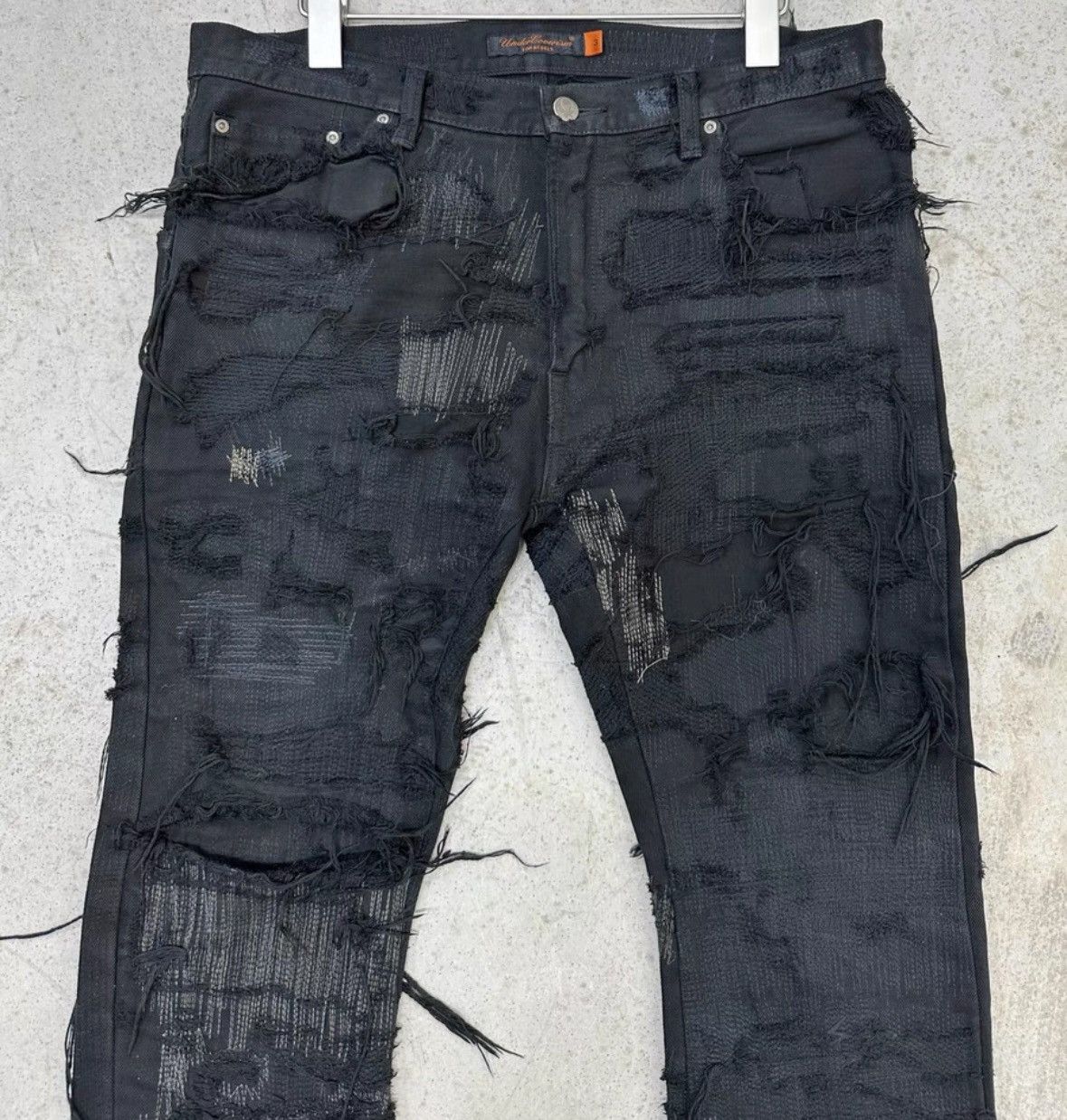 Undercover Undercover 85 Jeans AW05 Black Men 3 Size US 32 / EU 48 - 2 Thumbnail