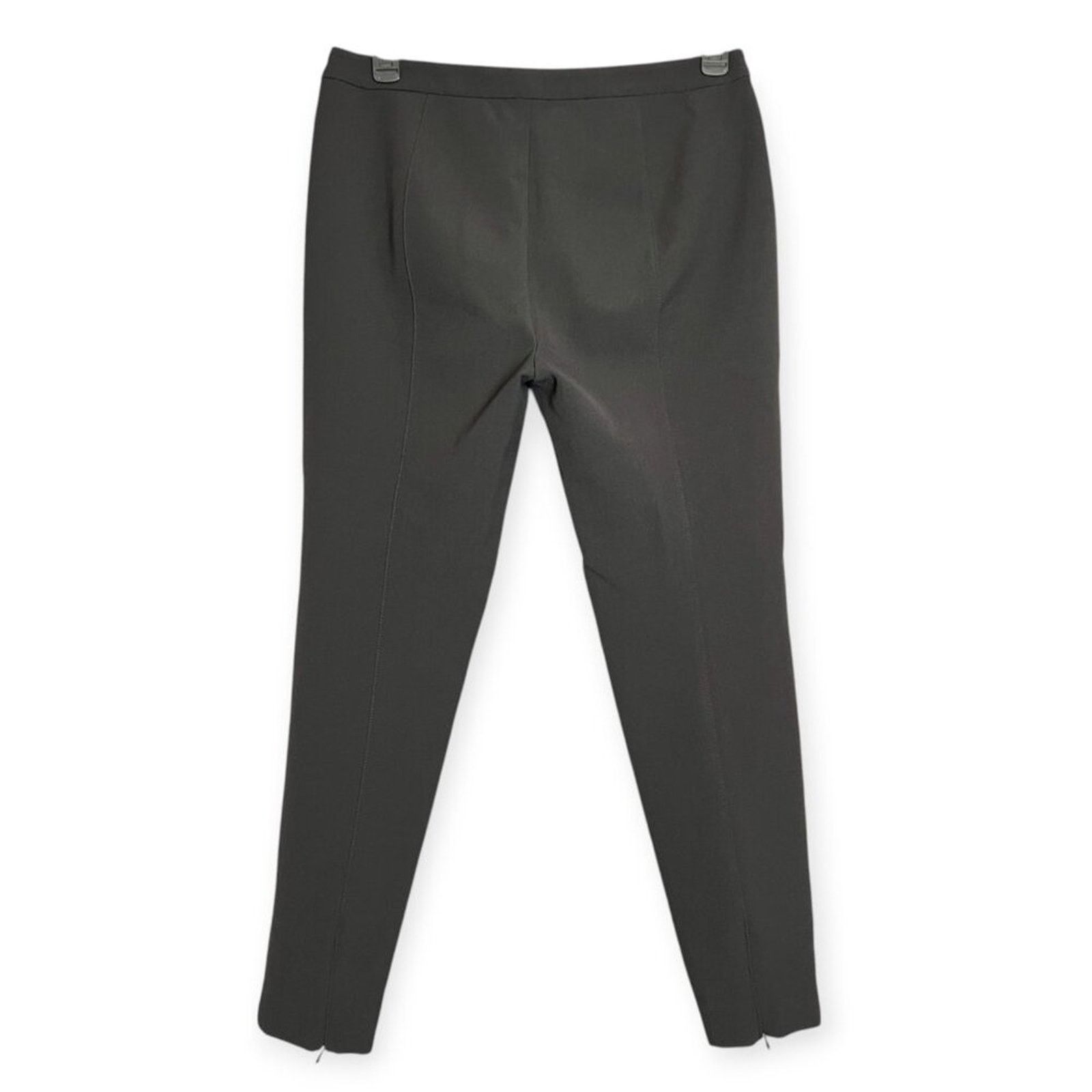 St. John St. John Black Pintuck High Rise Tapered Trousers Size 10 Size 32" / US 10 / IT 46 - 2 Thumbnail