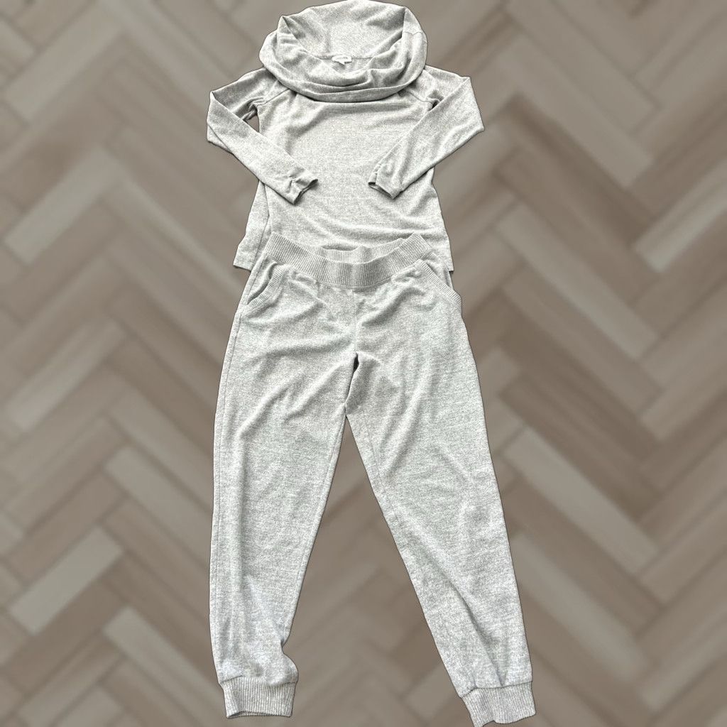 Vintage Haven Lounge Sweatsuit Women’s XS Top S Bottom Gray - Sweatshirt Set Womens XS/S, Lounge Wear, Haven Brand, Gray, 90s? Size S / US 4 / IT 40 - 1 Thumbnail