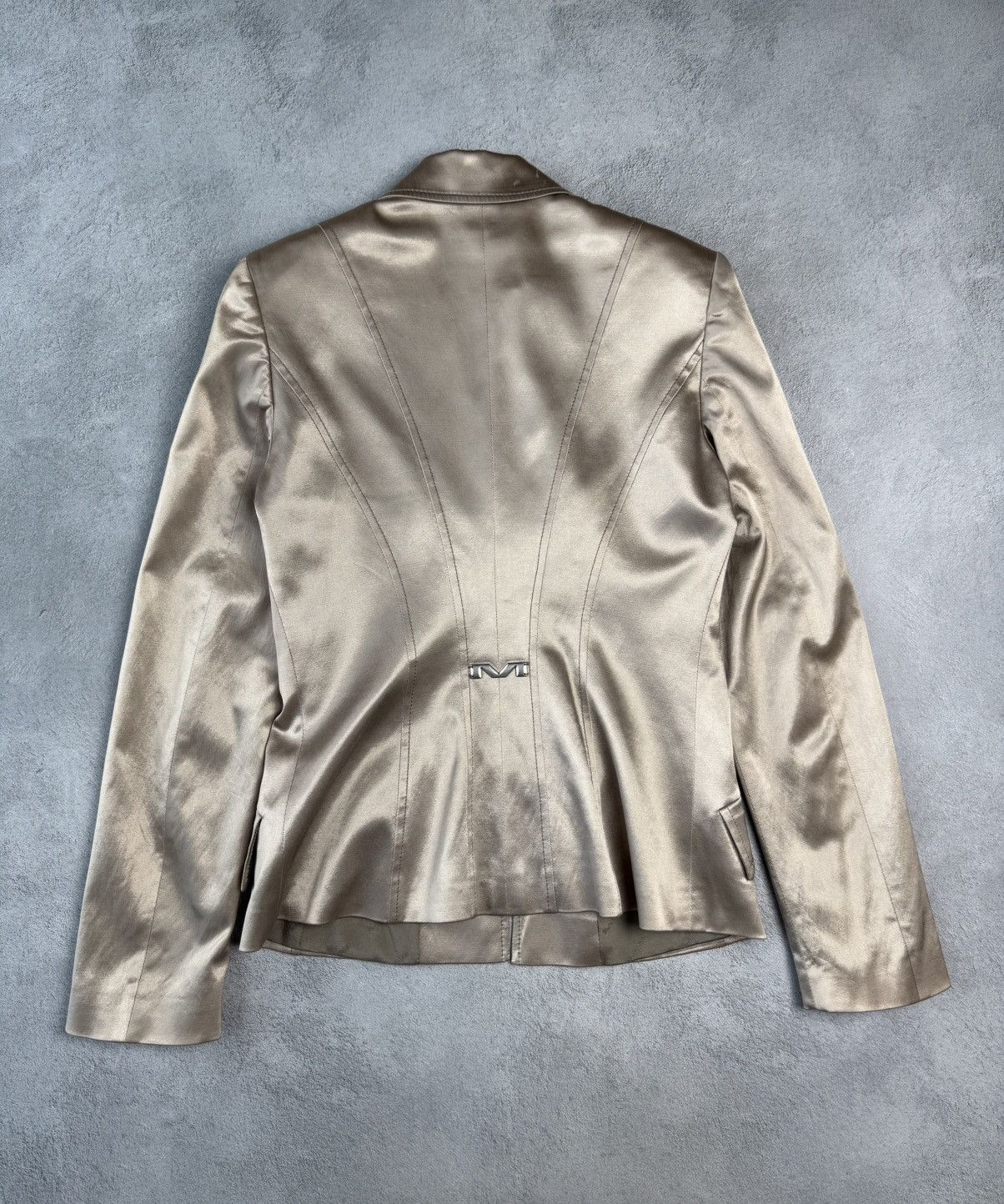 Mugler Vintage MUGLER Acetate Cotton Tailored Corseted Blazer Size M / US 6-8 / IT 42-44 - 2 Thumbnail