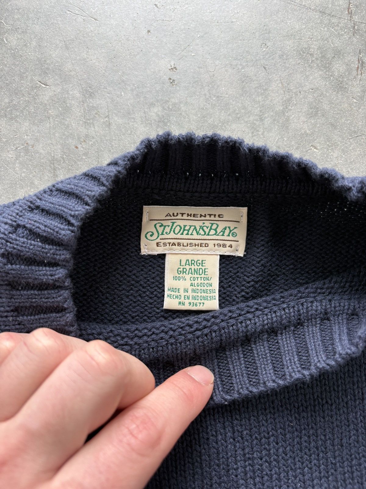 St. Johns Bay Vintage 90s Fisherman Knit Sweater Boxy Cropped Fit Size US M / EU 48-50 / 2 - 4 Thumbnail