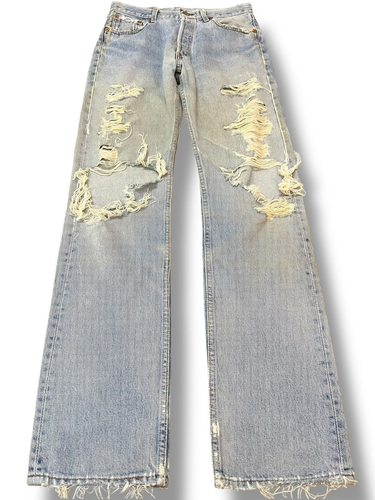 Levi's Vintage Clothing Vintage Levi’s 501 Faded Ripped Distressed Denim Size US 29 - 1 Thumbnail