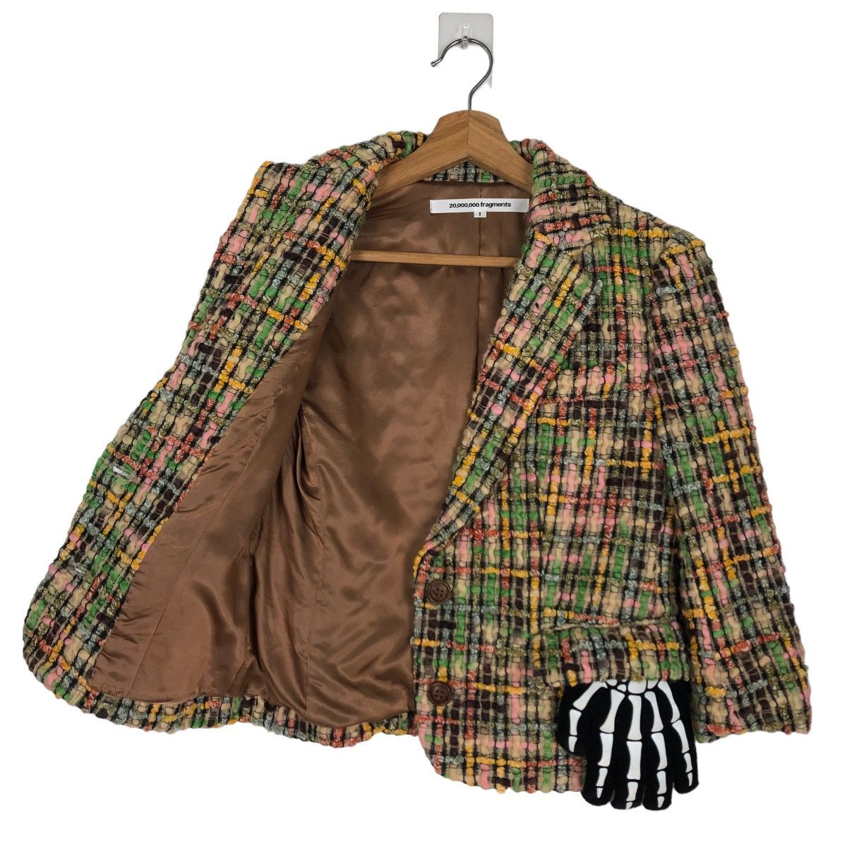 Japanese Brand 🔥RARE 20,000,000 FRAGMENTS TWEED JACKET MADE IN JAPAN Size M / US 6-8 / IT 42-44 - 8 Thumbnail