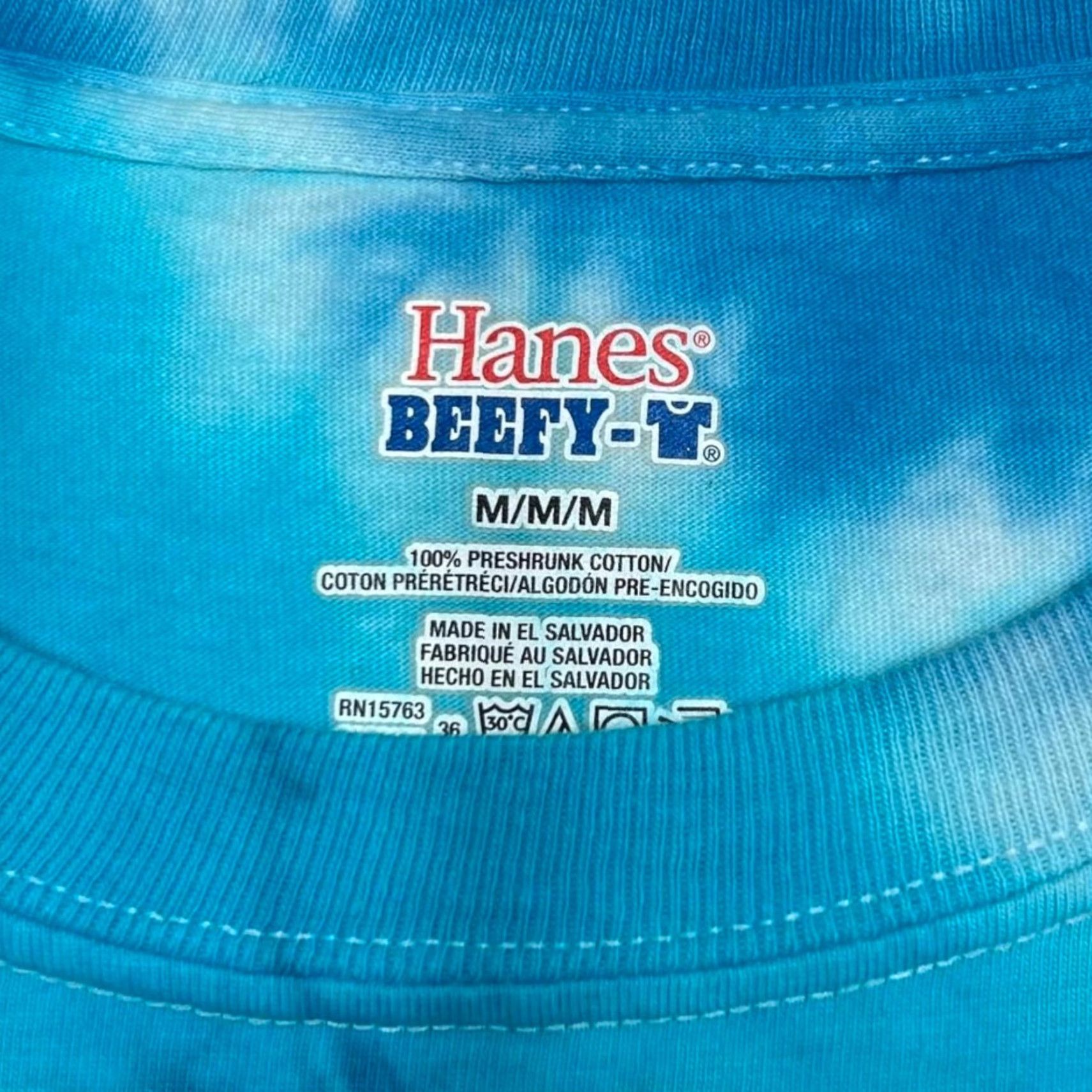 Hanes Hanes “Surfin’ USA” Surfer Spellout Graphic Spiral Tie Dye T-Shirt M Navy/Blue/White Tie Dye Mens Shirt Medium Surfin USA 1975 graphic print Size US M / EU 48-50 / 2 - 4 Thumbnail