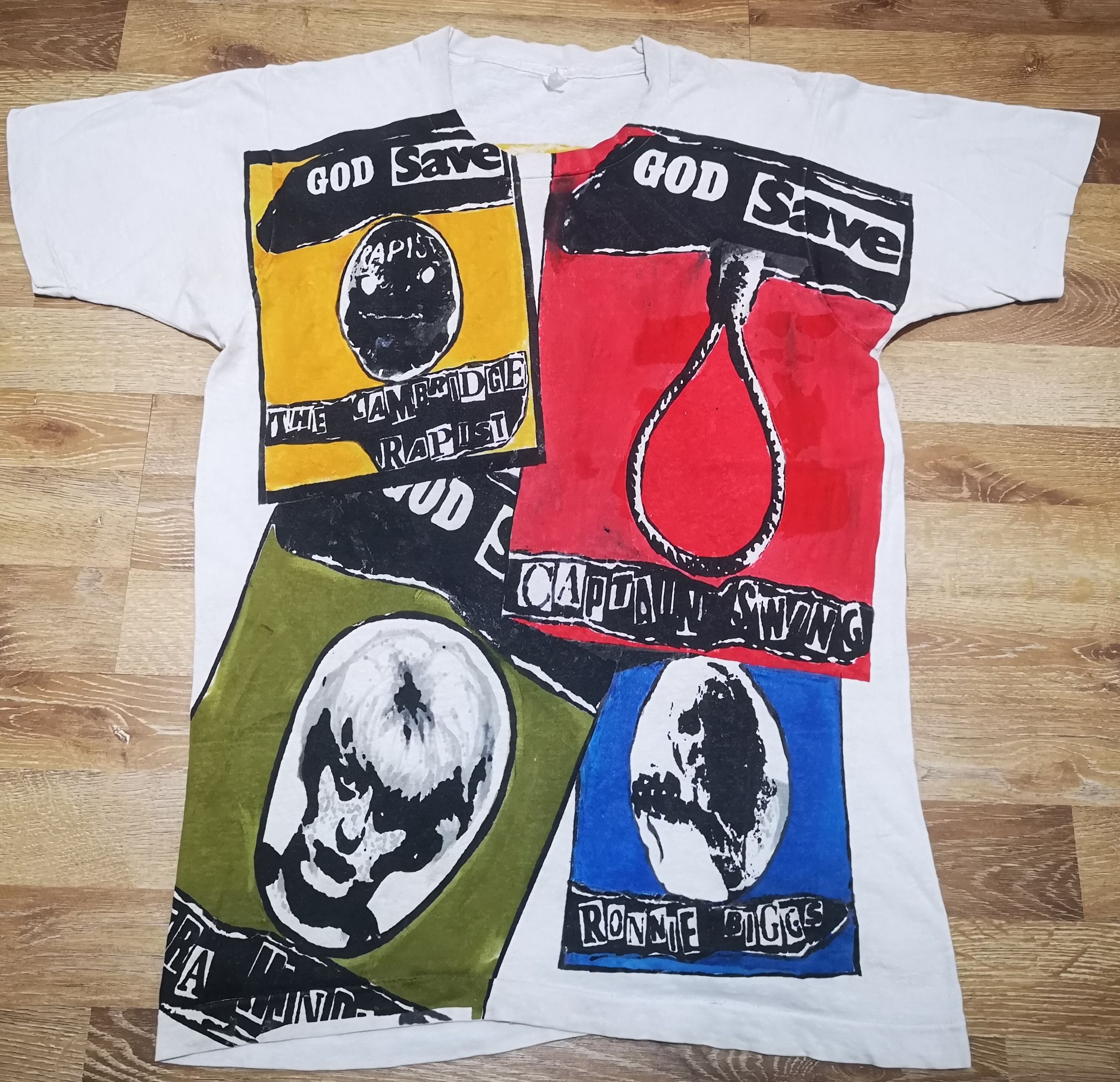 Seditionaries × Vintage Vintage 80s Fifth Column McLaren Punk Cambridge Rapist Shirt Size US S / EU 44-46 / 1 - 1 Thumbnail
