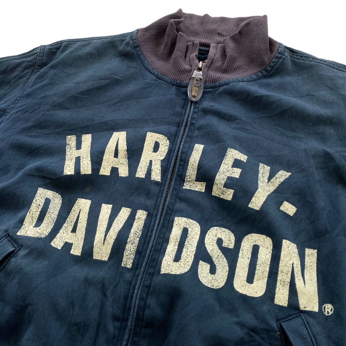 Harley Davidson HARLEY DAVIDSON Vintage Spellout Design Jacket Size US L / EU 52-54 / 3 - 5 Thumbnail