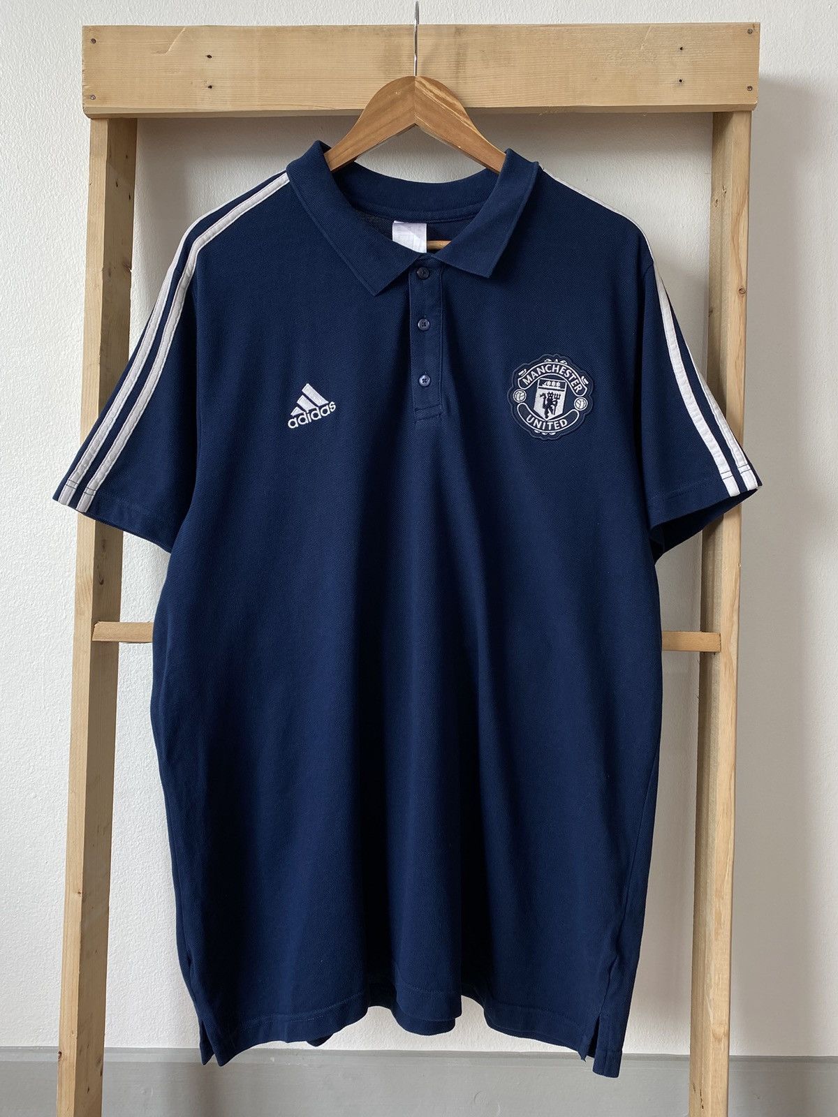 Adidas Adidas 2018/19 Manchester United Polo Shirt Size US XL / EU 56 / 4 - 1 Thumbnail