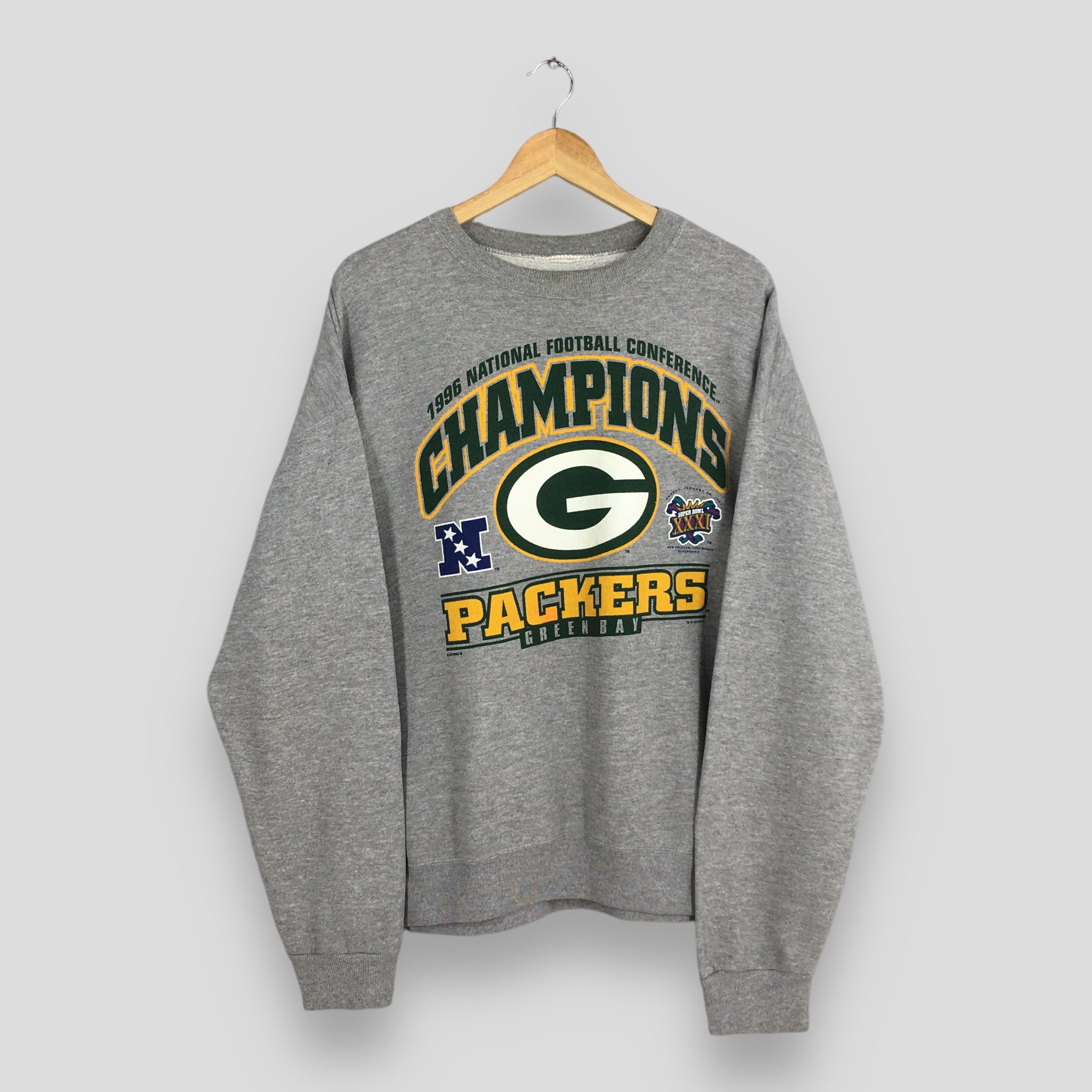 NFL × Vintage Vintage Green Bay Packers Football NFL Sweatshirt 2XLarge Size US XXL / EU 58 / 5 - 1 Thumbnail